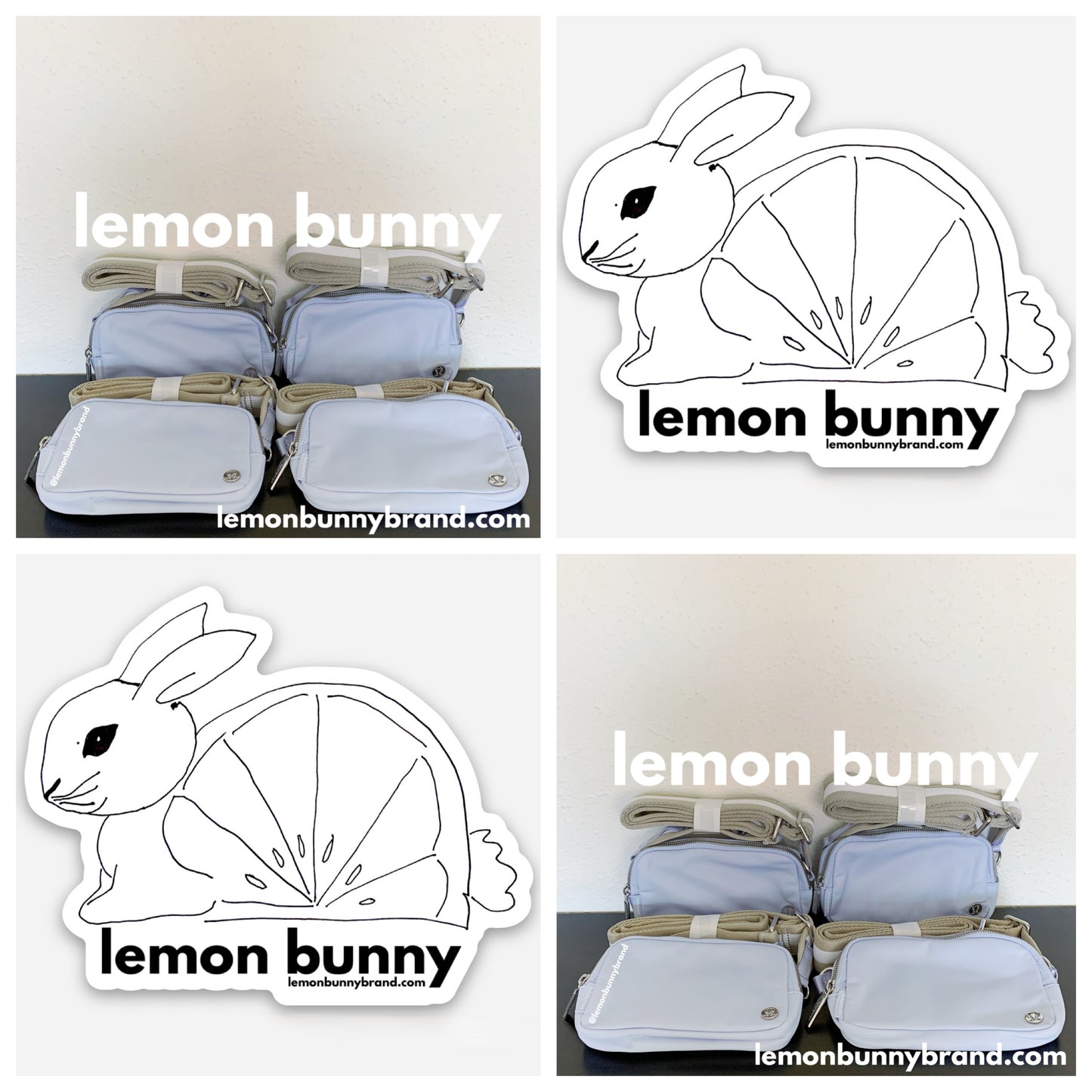 *lemon bunny Curated Bundle: 8 lululemon Everywhere Crossbody Bags in Pastel Blue/Raw Linen