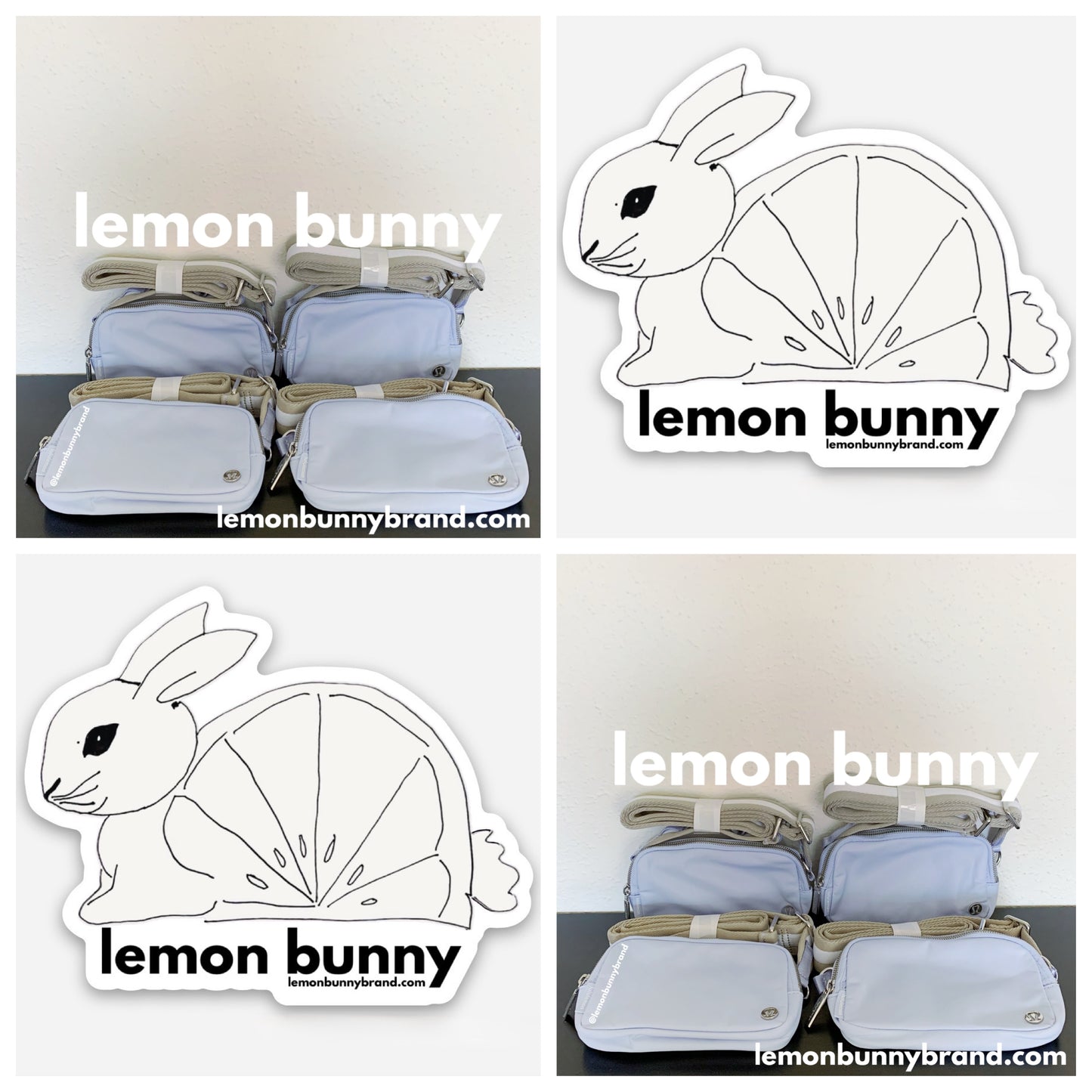 *lemon bunny Curated Bundle: 8 lululemon Everywhere Crossbody Bags in Pastel Blue/Raw Linen