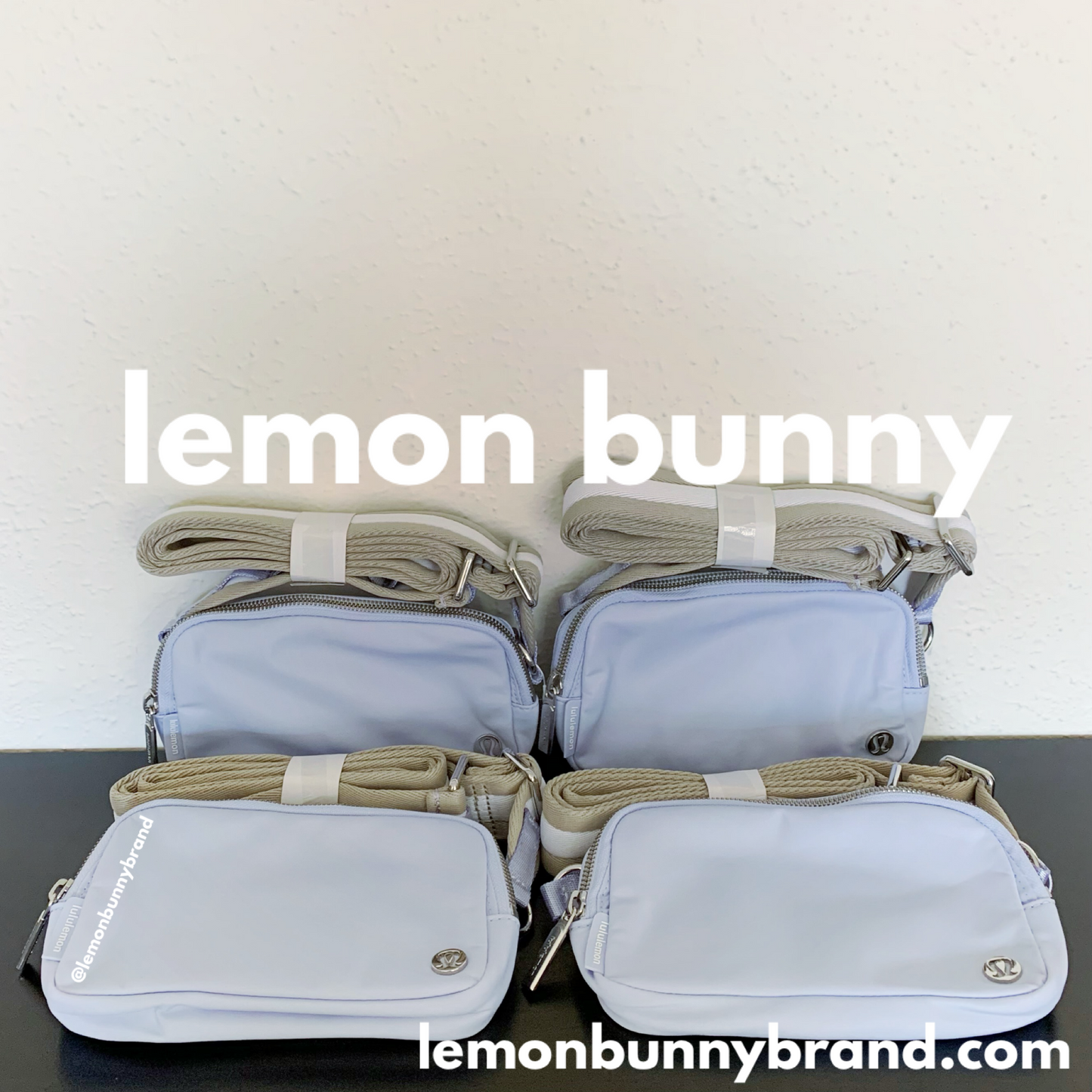 *lemon bunny Curated Bundle: 8 lululemon Everywhere Crossbody Bags in Pastel Blue/Raw Linen