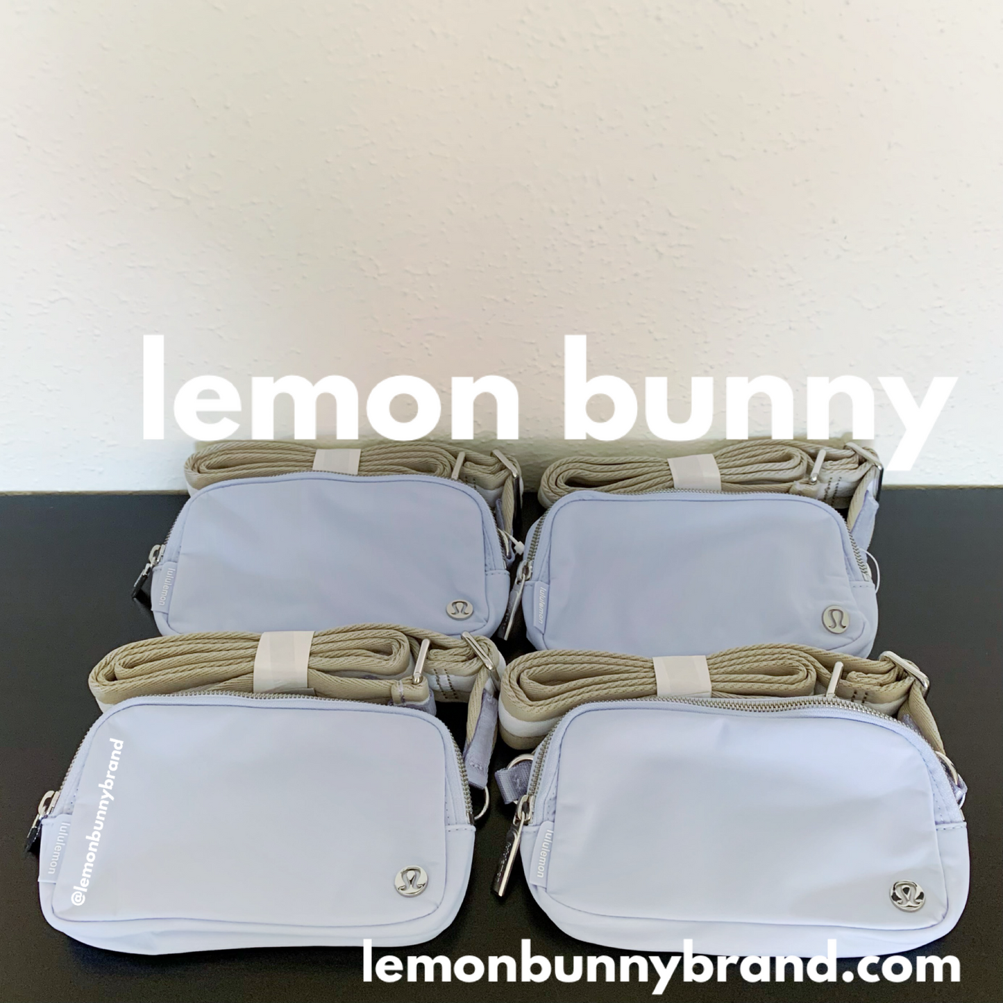 *lemon bunny Curated Bundle: 8 lululemon Everywhere Crossbody Bags in Pastel Blue/Raw Linen