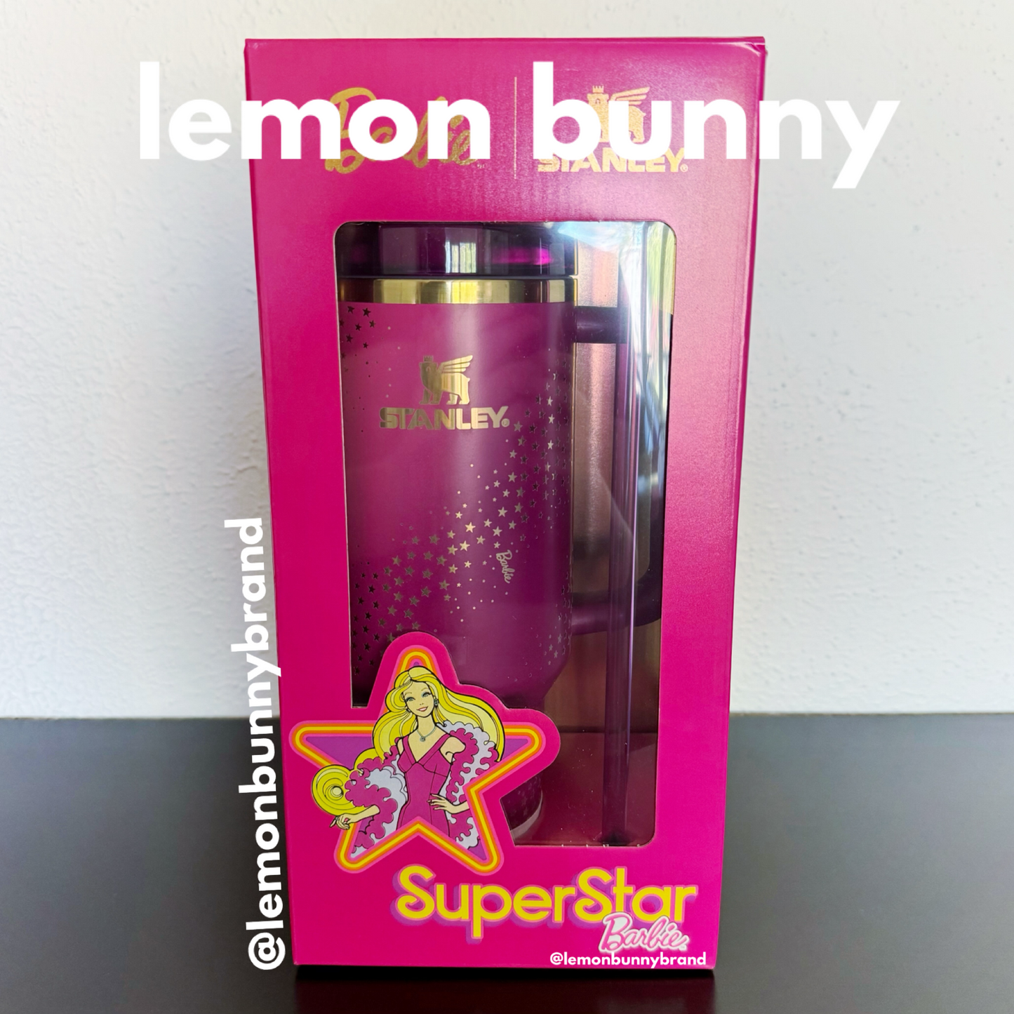 *lemon bunny Curated Bundle: Stanley Quencher & lululemon Hotty Hot Short in Superstar Sonic Pink, Size 4