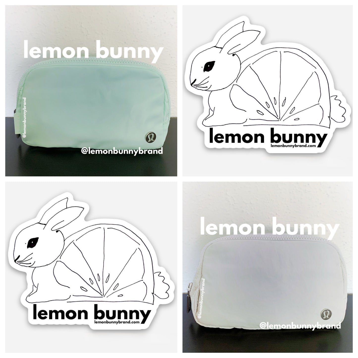 *lemon bunny Curated Bundle: 2 lululemon Everywhere Belt Bags in Mint Moment & White Opal
