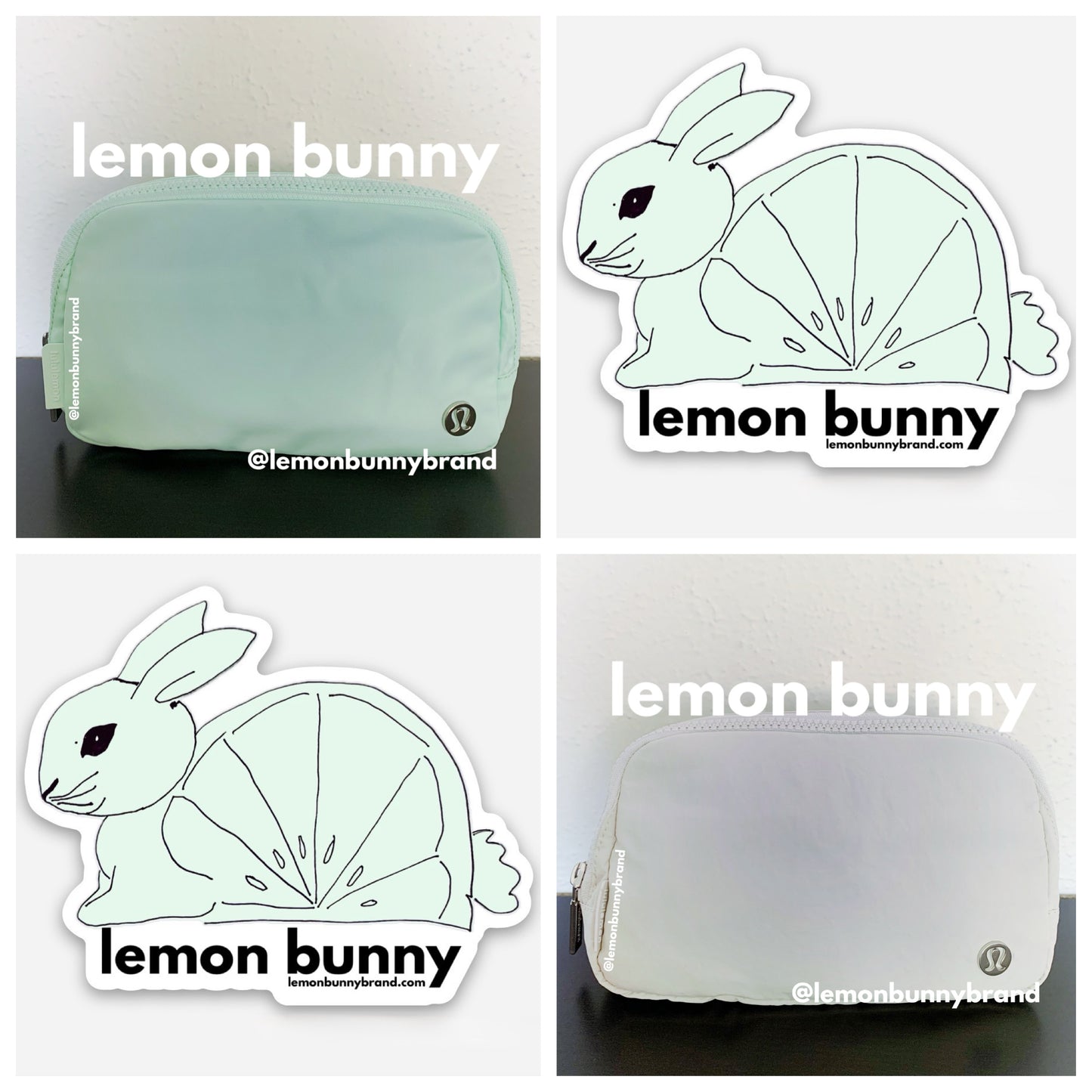 *lemon bunny Curated Bundle: 2 lululemon Everywhere Belt Bags in Mint Moment & White Opal