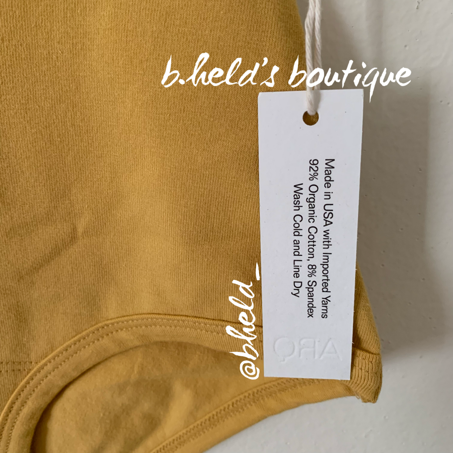 ARQ High Rise Undies in Buttercup, Size XXS