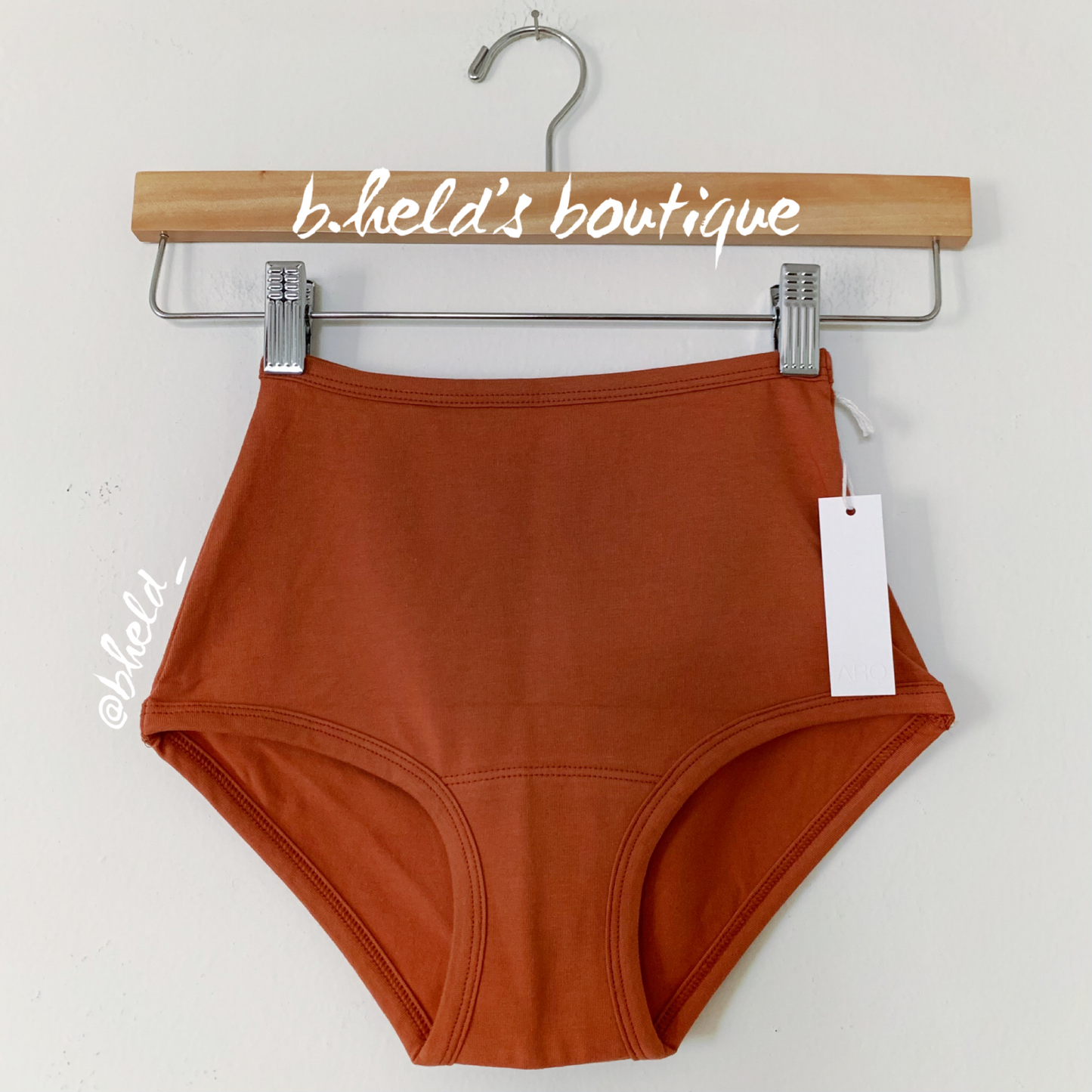 ARQ High Rise Undies in Rust, Size XXS
