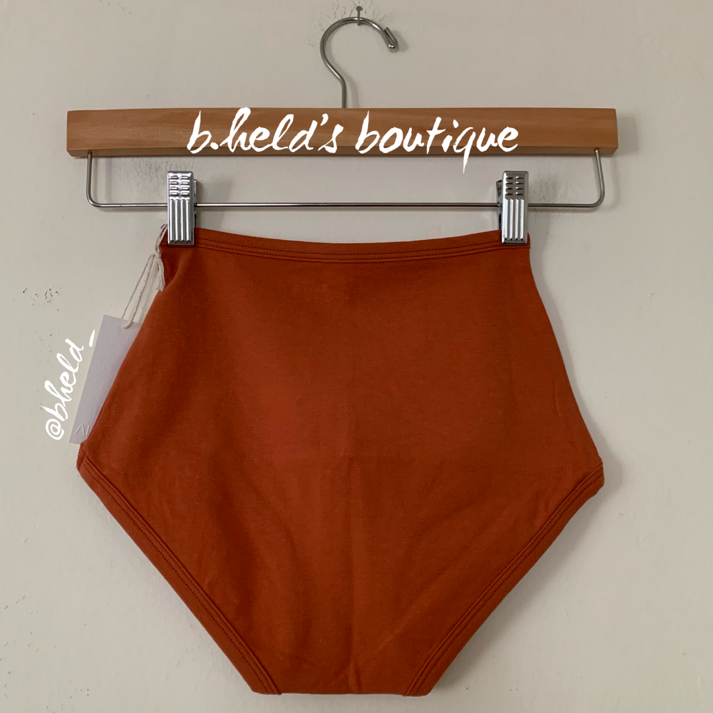 ARQ High Rise Undies in Rust, Size XXS