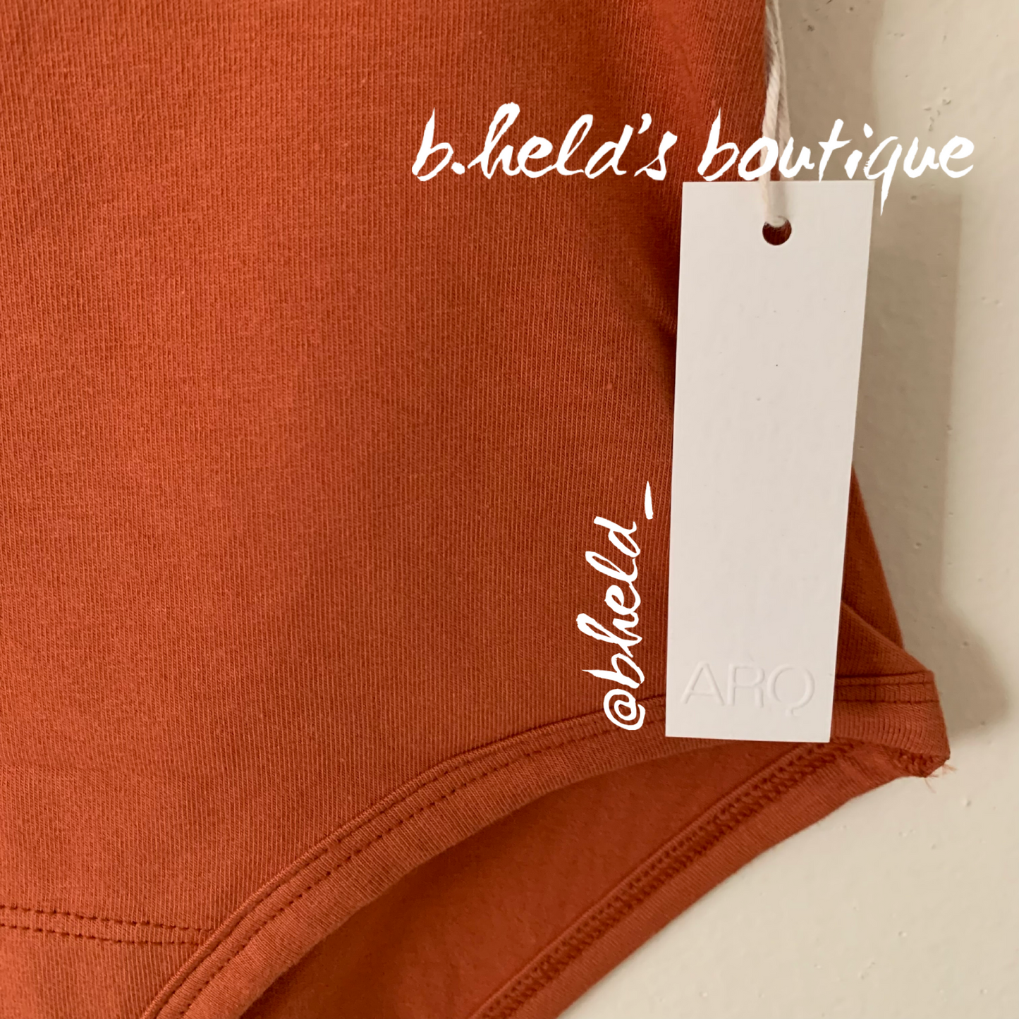 ARQ High Rise Undies in Rust, Size XXS