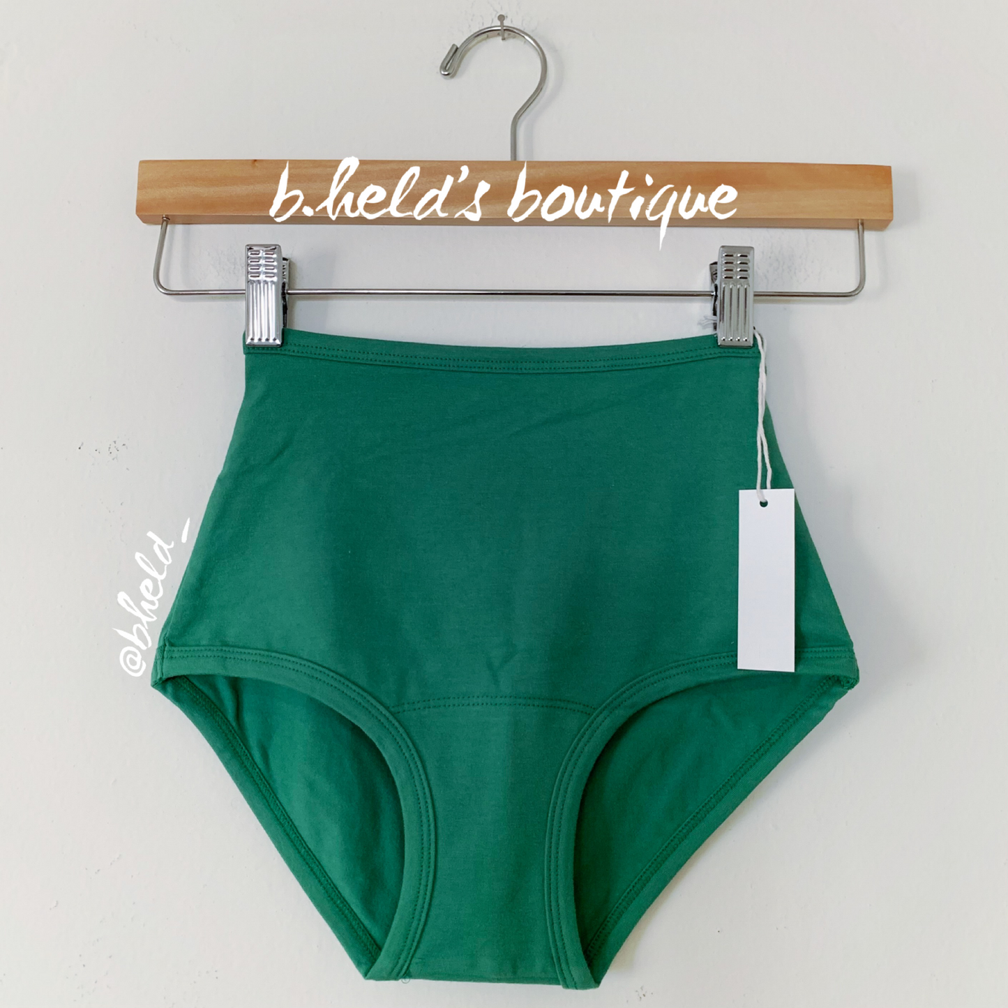 ARQ High Rise Undies in Verdant, Size XXS