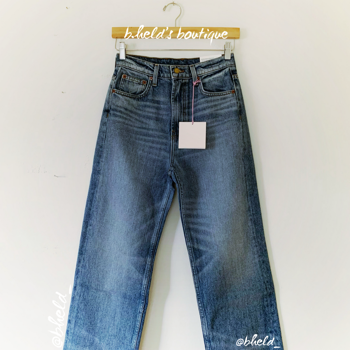 B SIDES Jean Plein Relaxed Straight in Brit Vintage, Size 25