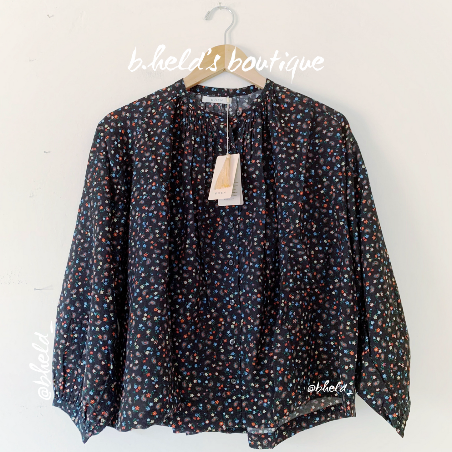 Dôen Jane Blouse in Night Songbird Paisley, Size XS
