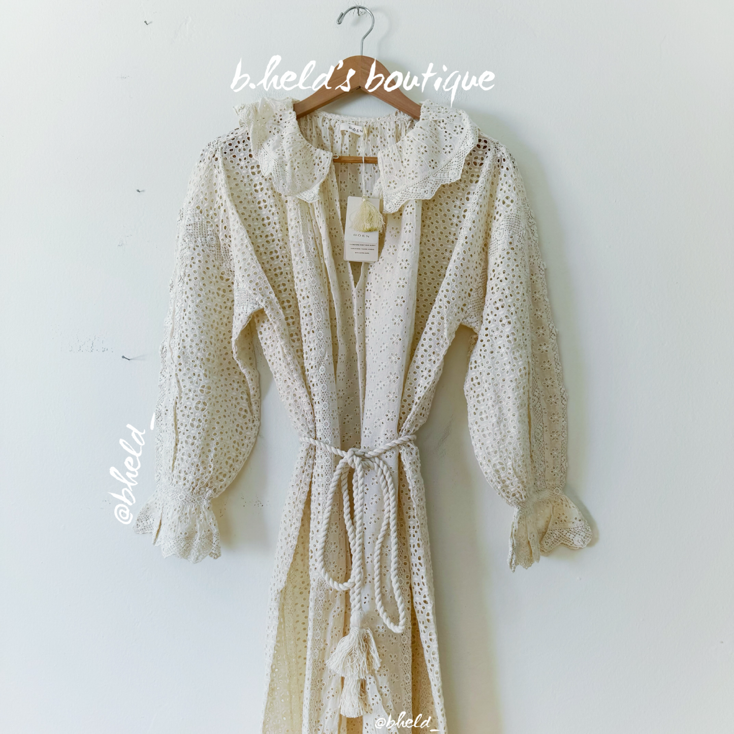 Dôen Persephone Dress in Magnolia, Size XS