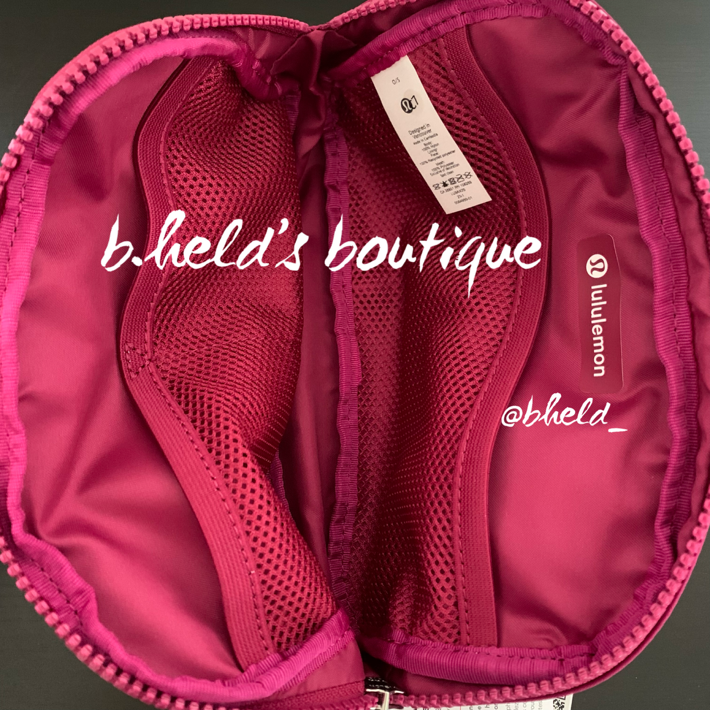 lululemon Everywhere Belt Bag (1 L) in Wild Berry, One Size