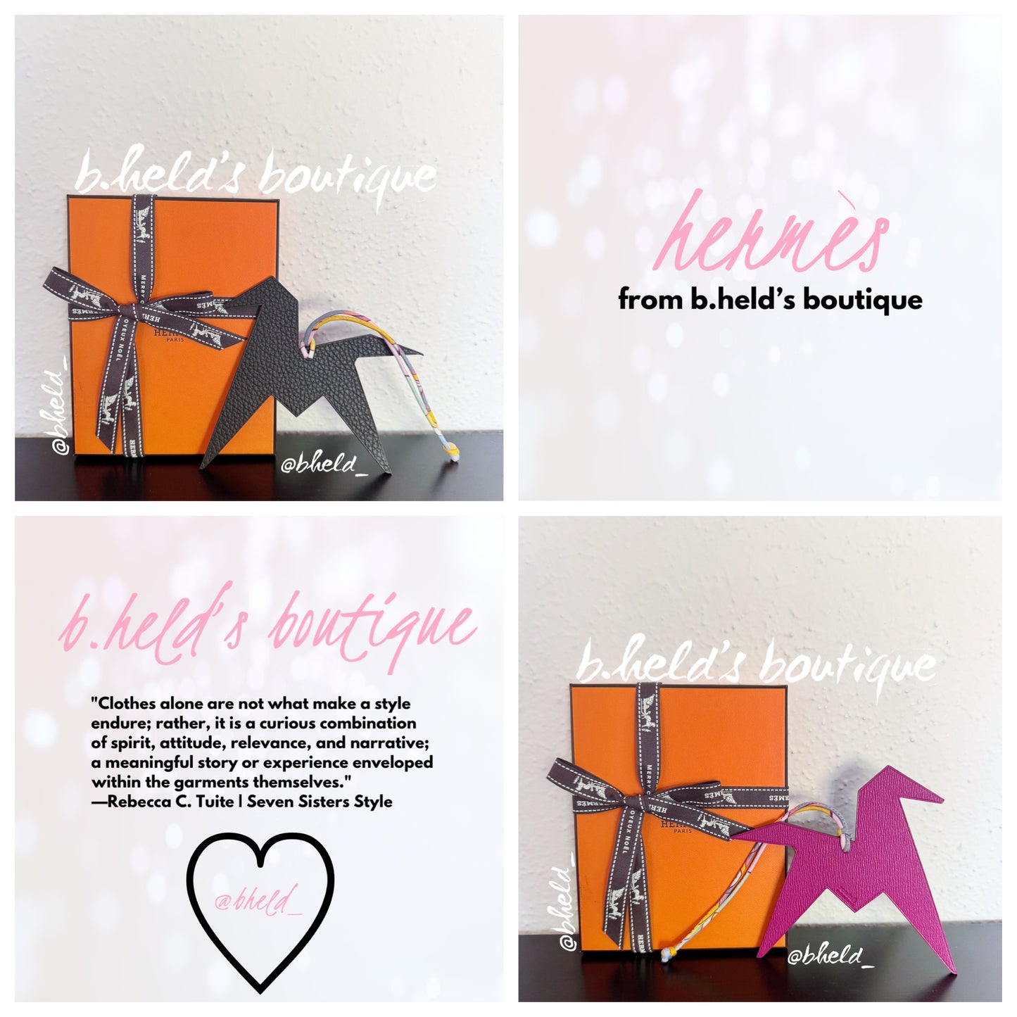Hermès Origami Horse Charm, One Size