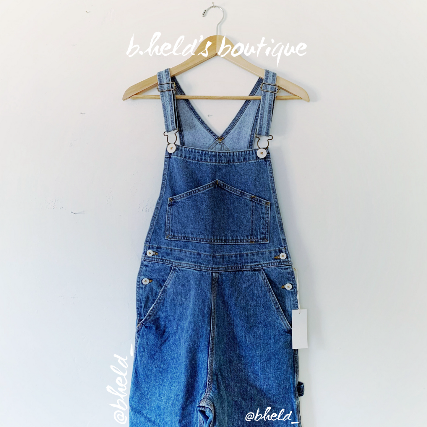 Jesse Kamm The Overalls in Cowboy Blue Japanese Denim, Size XXS
