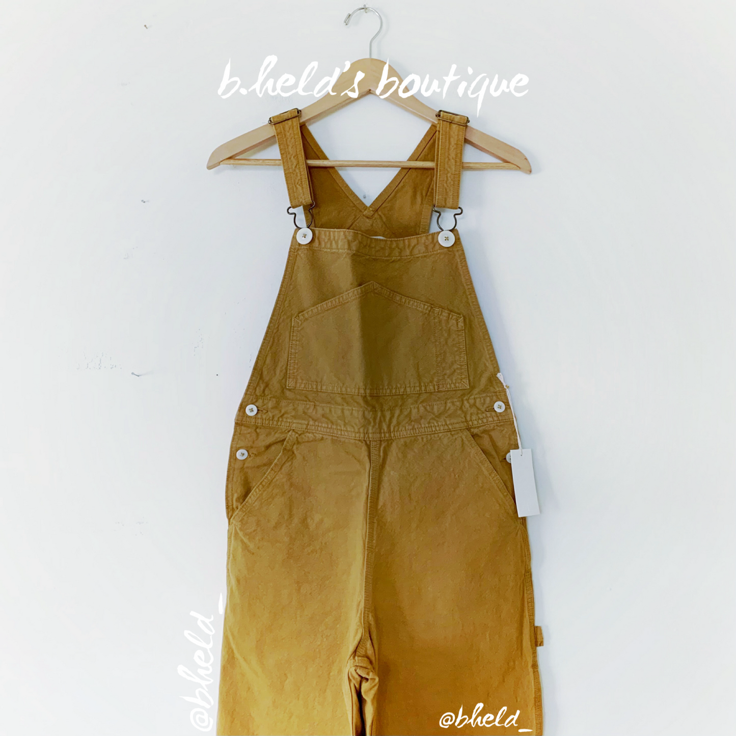 Jesse Kamm The Overalls in Wheat, Size XS