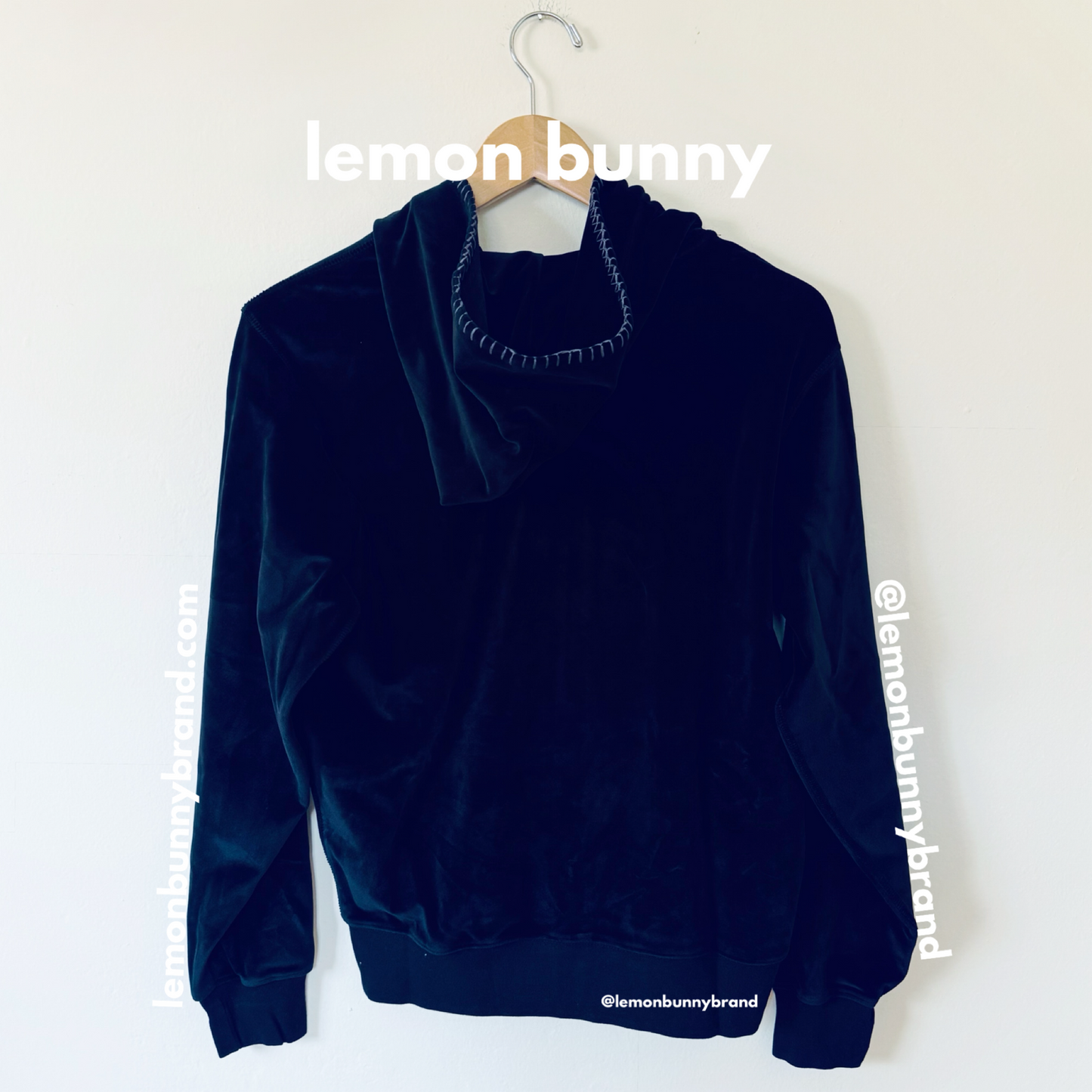 Madhappy x Juicy Couture Velour Zip Up in Black, Size XS