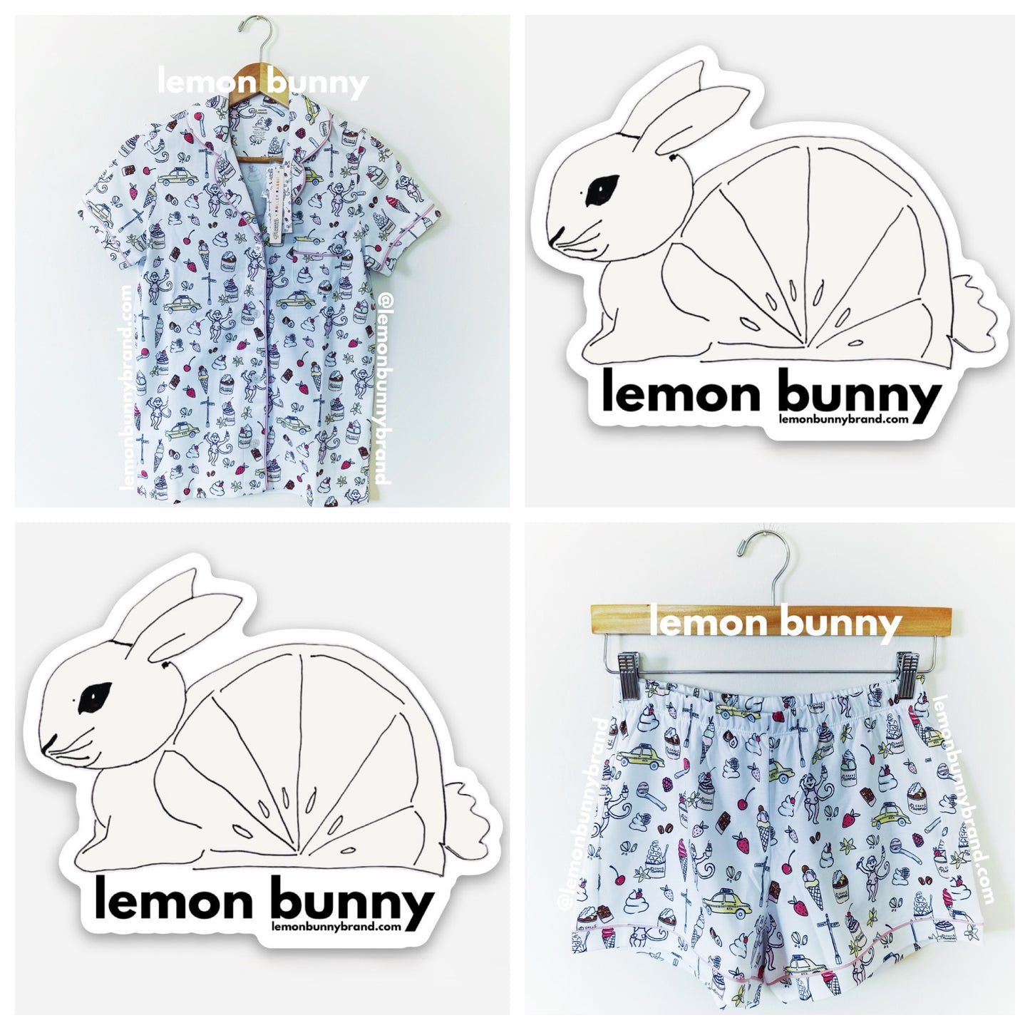 Roller Rabbit x Caffè Panna Dulce De Monkey Polo Pajamas in Pistachio, Size XS