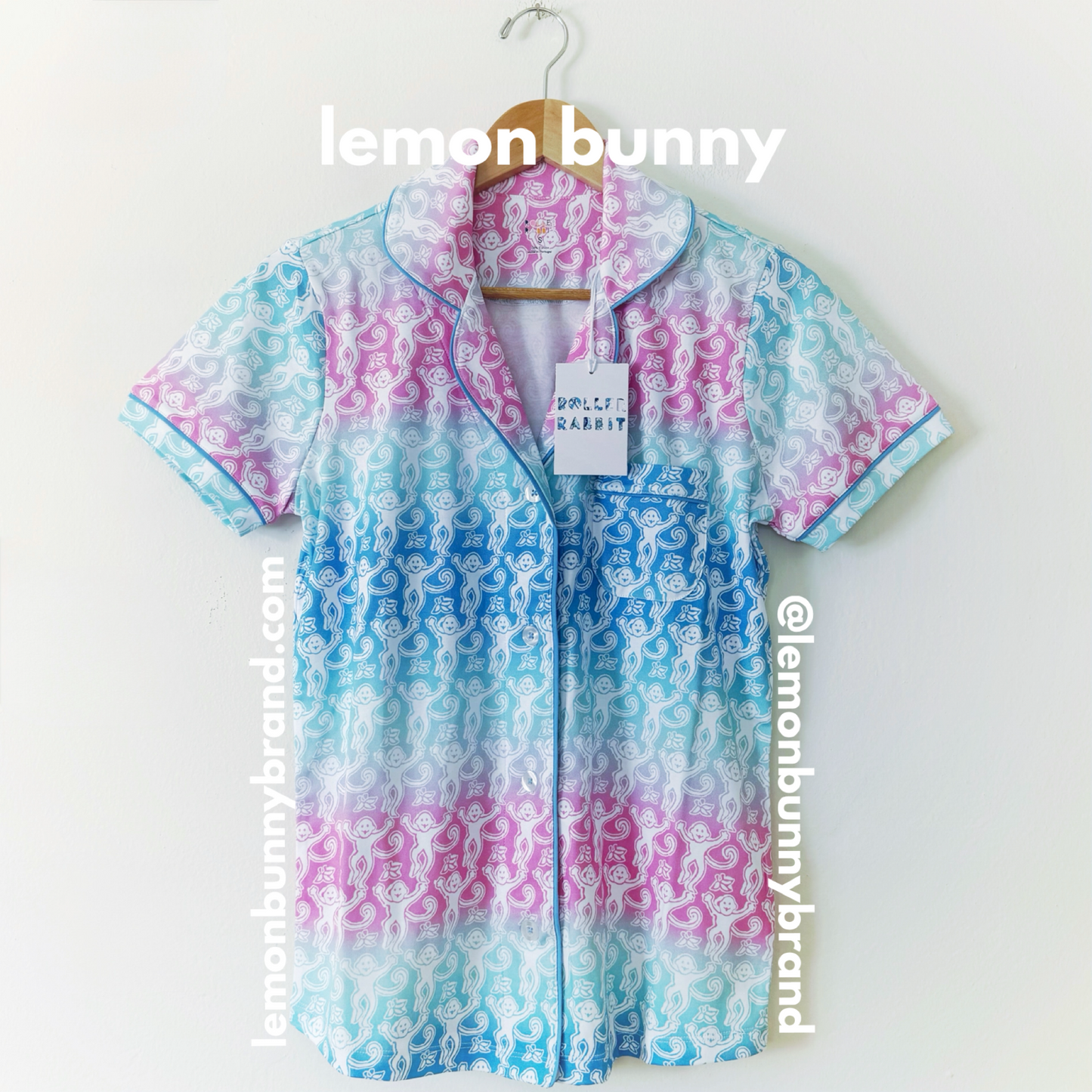 Roller Rabbit Ombre Monkey Polo Pajamas in Multi, Size S (Version 2)