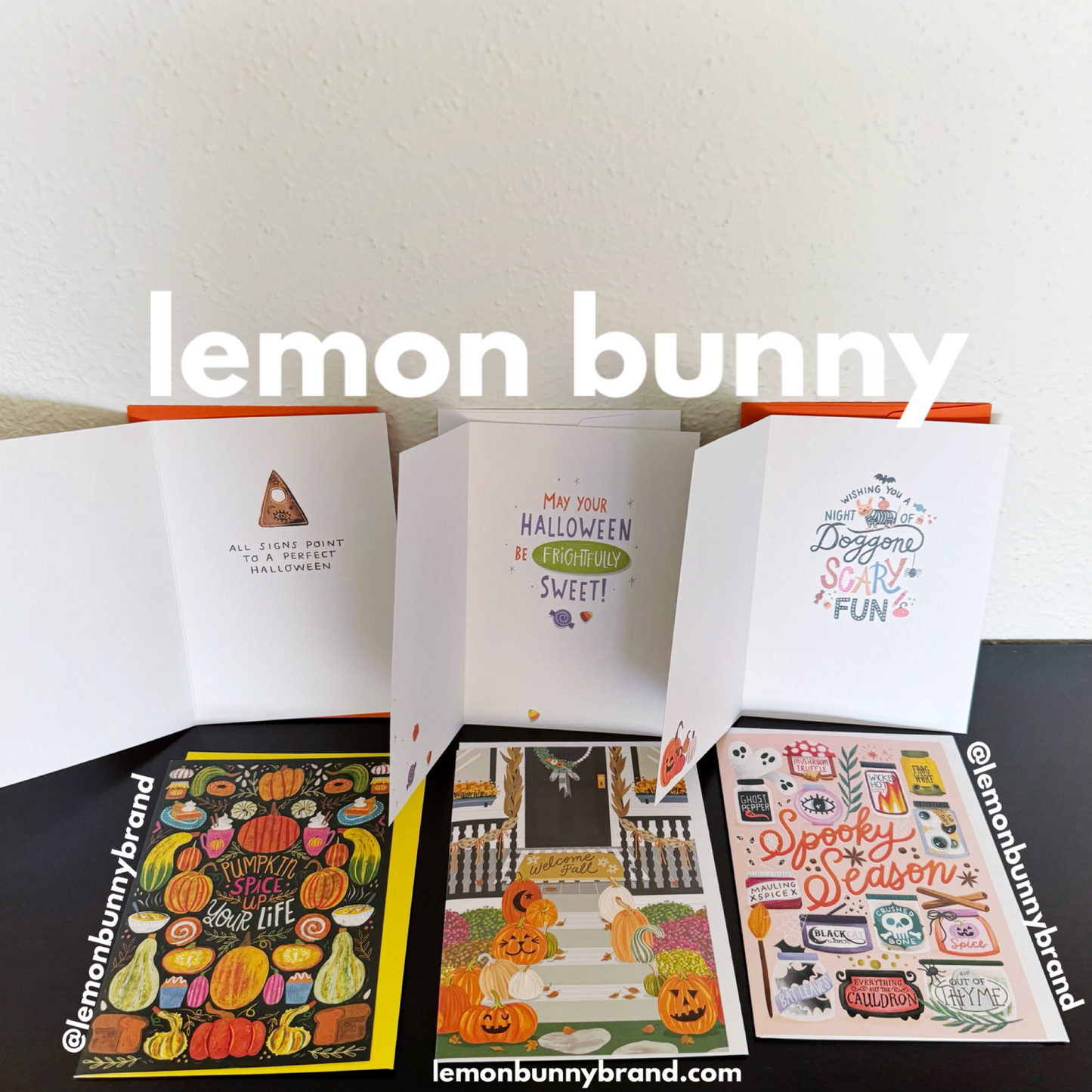Trader Joe’s Set of 6 Halloween / Fall Greeting Cards with Envelopes