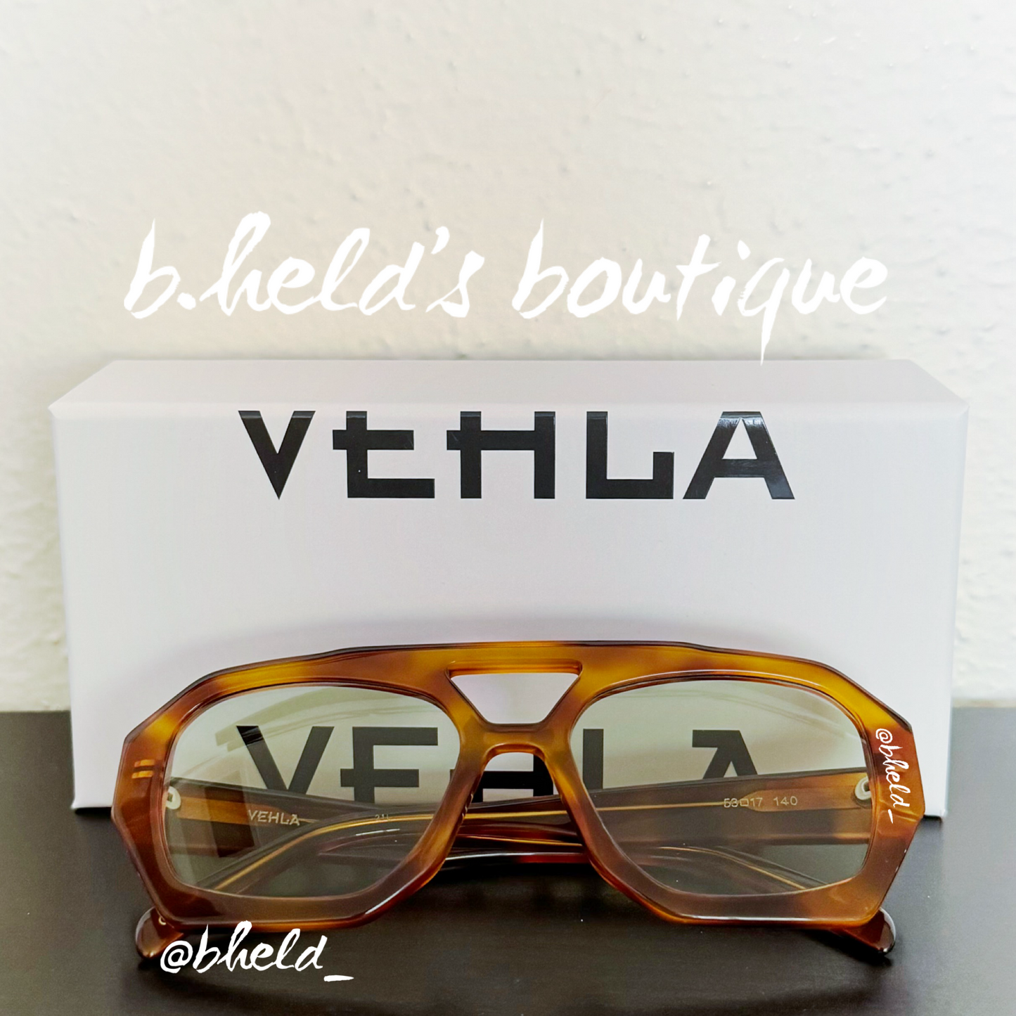 VEHLA River Sunglasses in Honey Tort/Sage, One Size