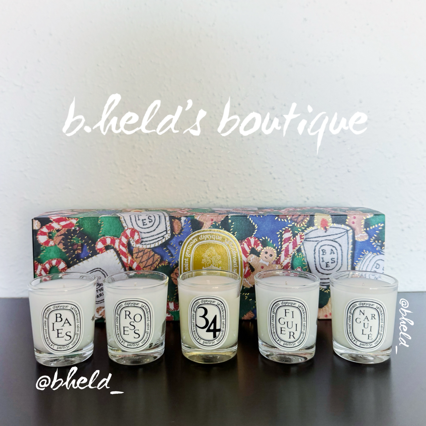 diptyque 2024 Holiday Edition Set of 5 Miniature Scented Candles, One Size