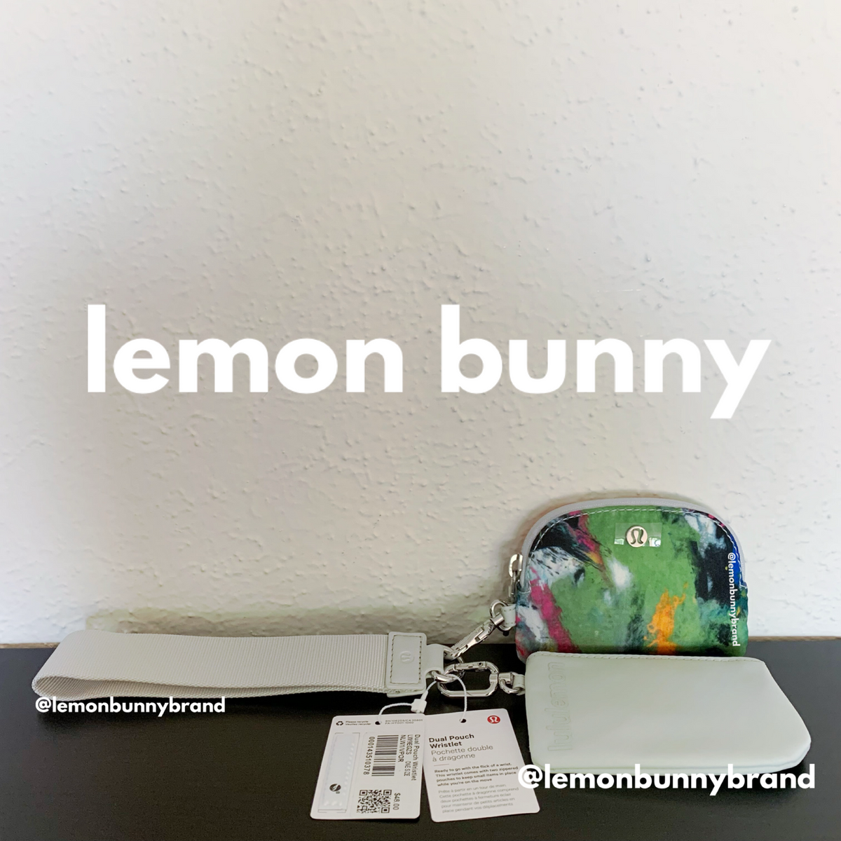 lululemon Dual Pouch Wristlet in No Limits White Multi/Vapor, One Size (Version 10)