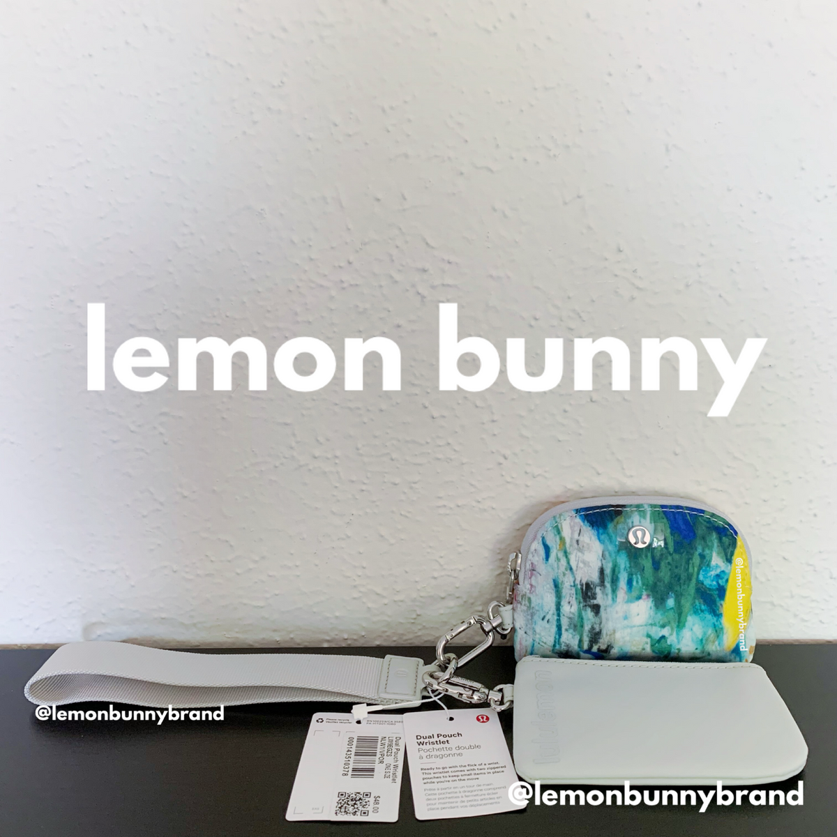 lululemon Dual Pouch Wristlet in No Limits White Multi/Vapor, One Size (Version 14)