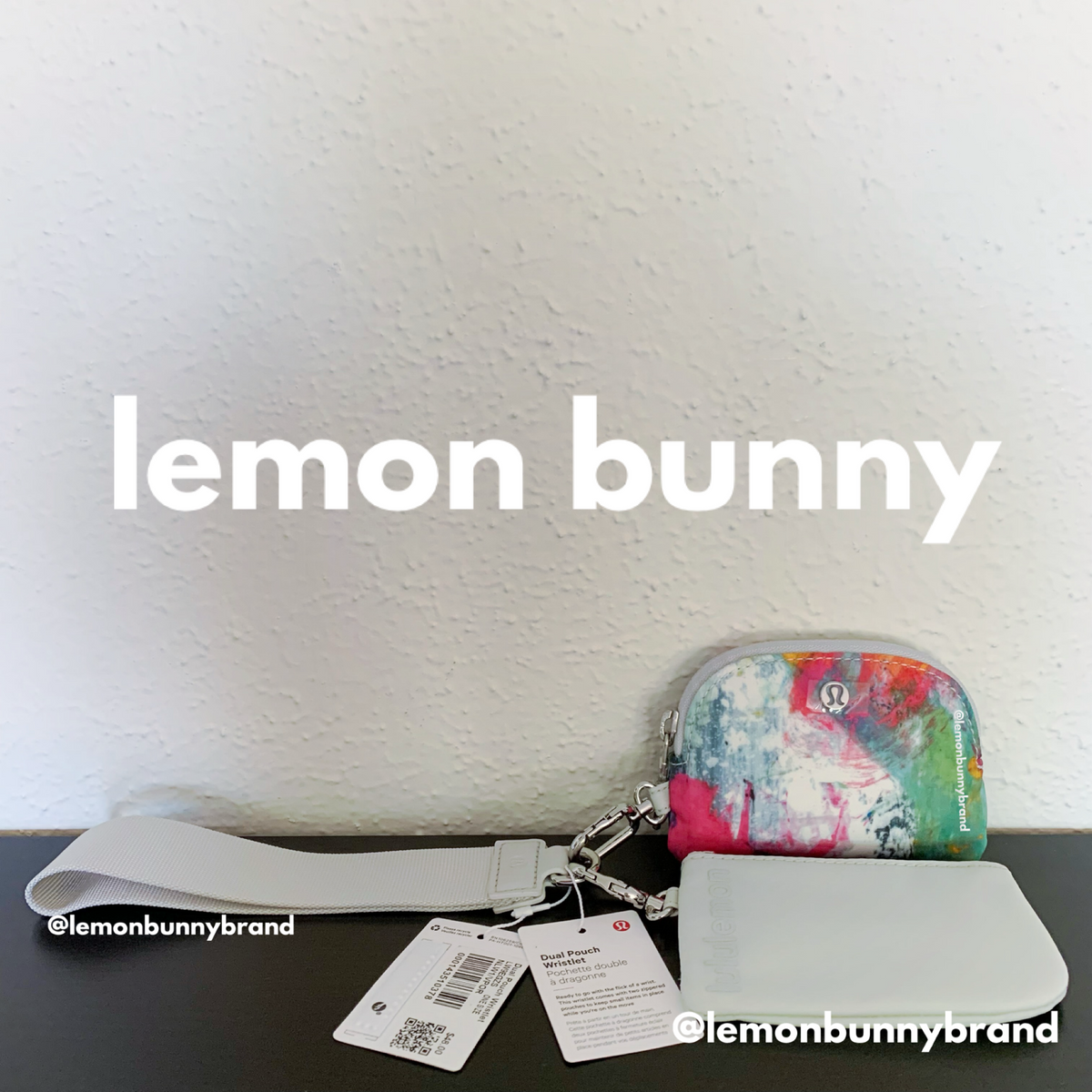 lululemon Dual Pouch Wristlet in No Limits White Multi/Vapor, One Size (Version 3)