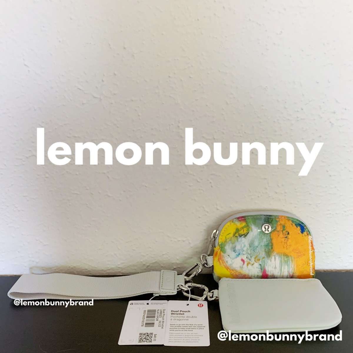 lululemon Dual Pouch Wristlet in No Limits White Multi/Vapor, One Size (Version 7)