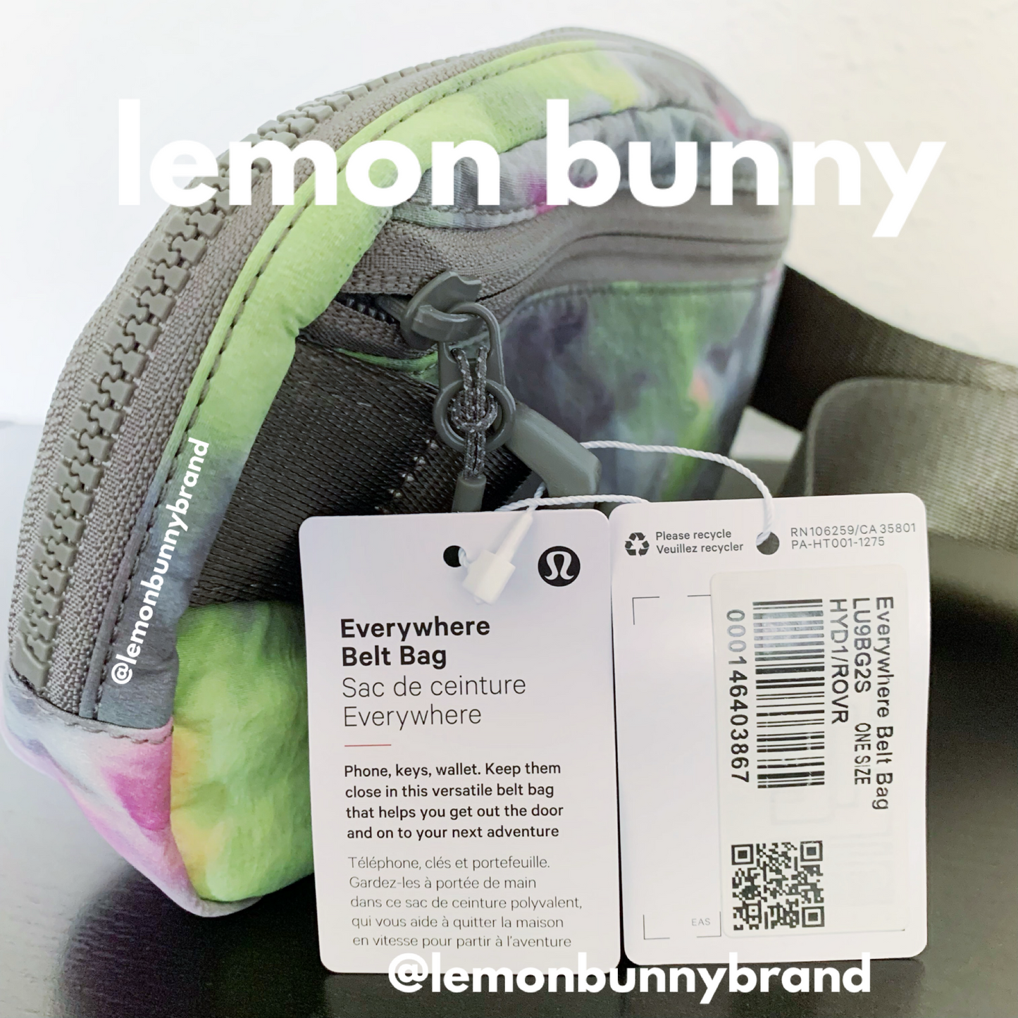 lululemon Everywhere Belt Bag (1 L) in Hyper Dye Multi/Rover, One Size (Version 1)