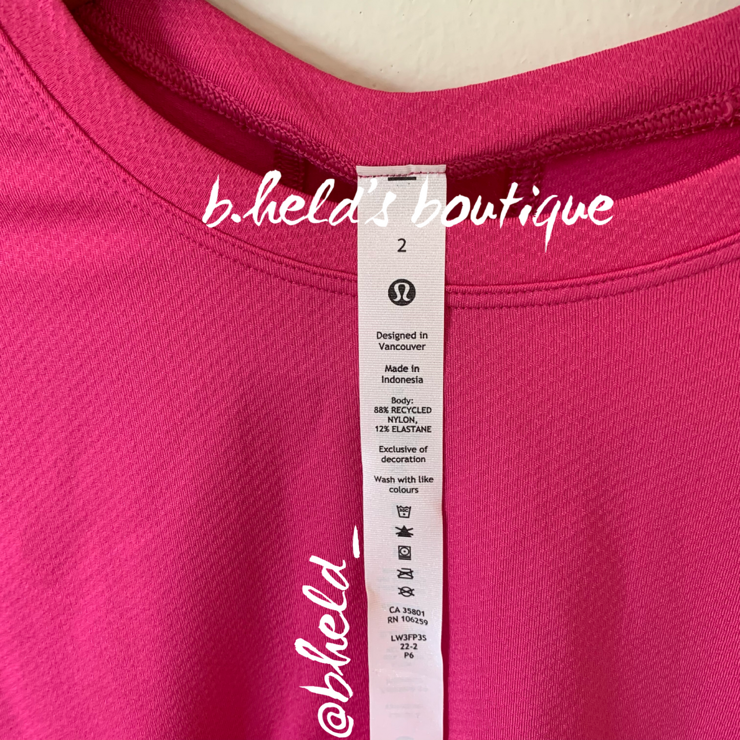 lululemon Abrasion-Resistant Training Long Sleeve Shirt in Sonic Pink, Size 2