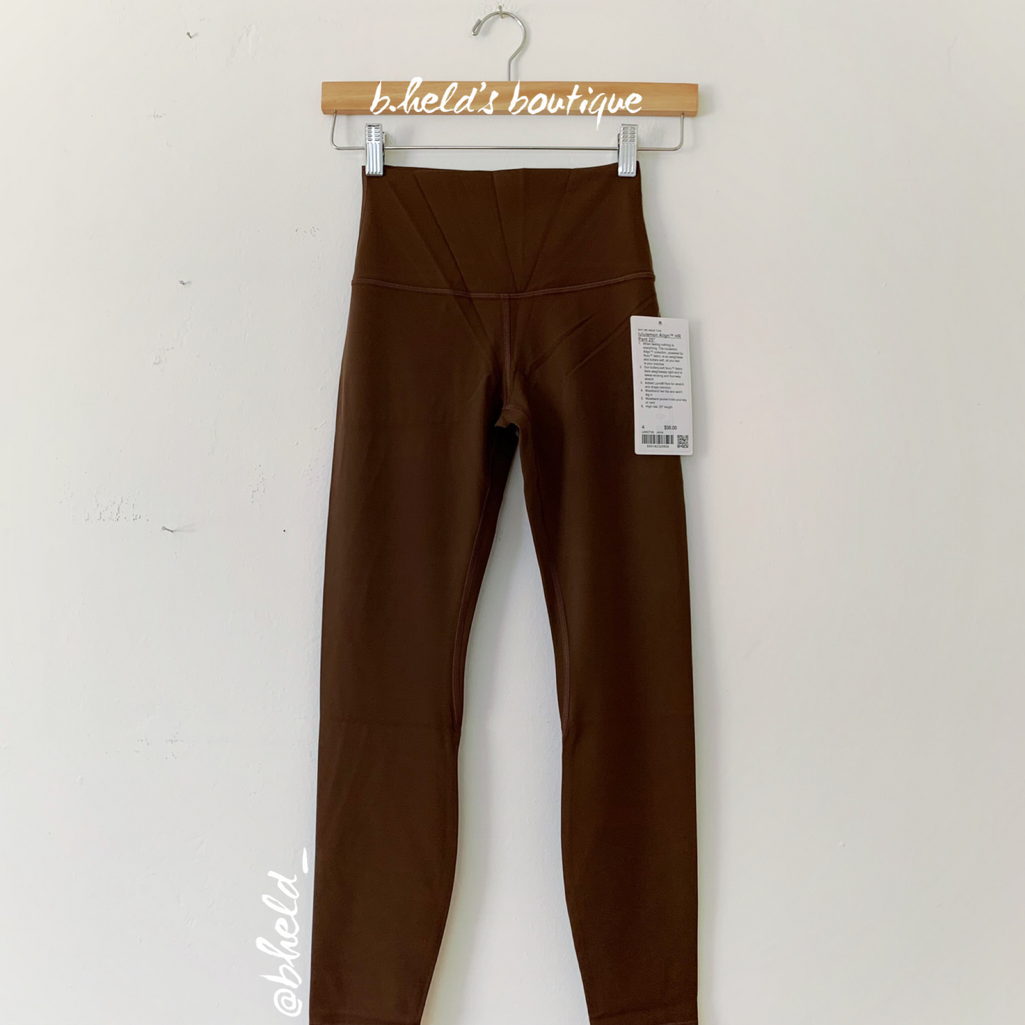 lululemon Align High-Rise Pant 25" in Java, Size 4 (Single-Lined)