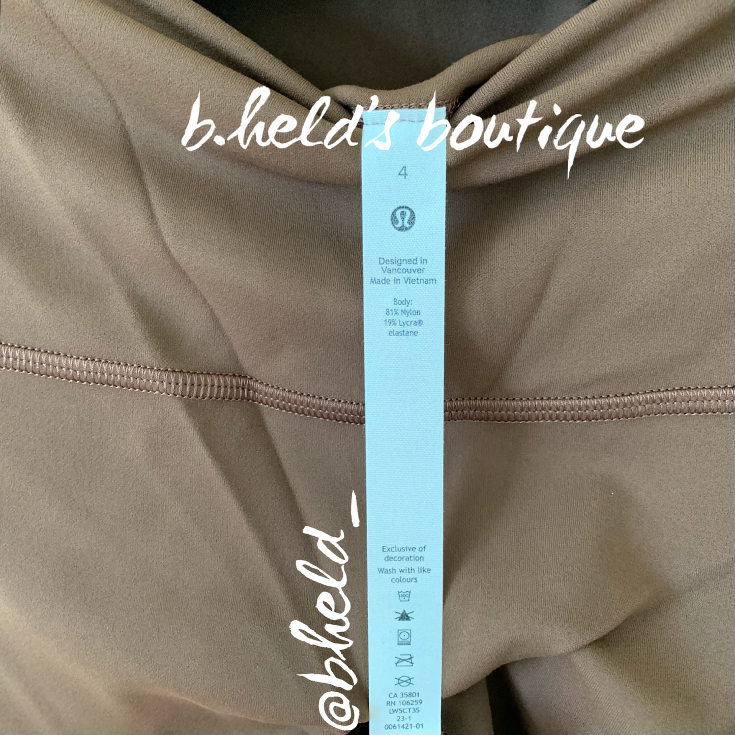 lululemon Align High-Rise Pant 25" in Java, Size 4 (Single-Lined)
