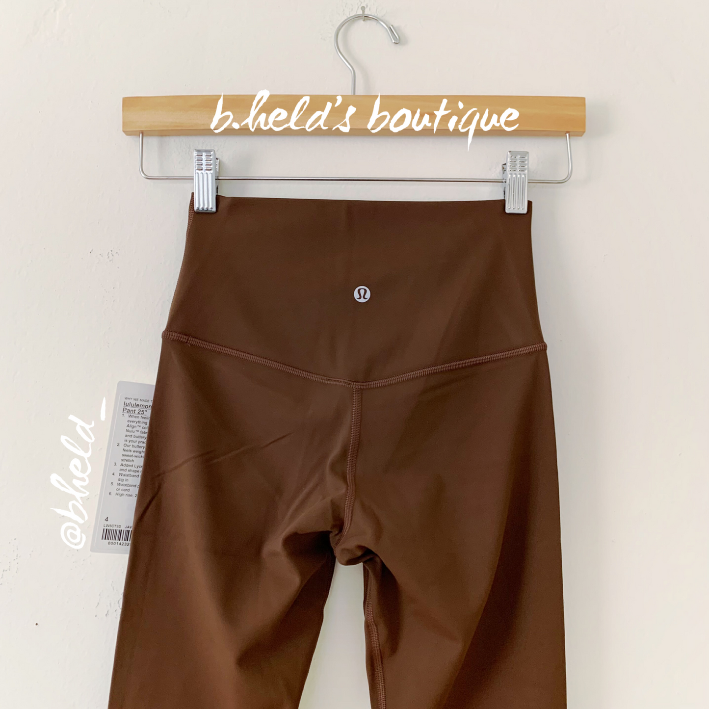 lululemon Align High-Rise Pant 25" in Java, Size 4 (Single-Lined)