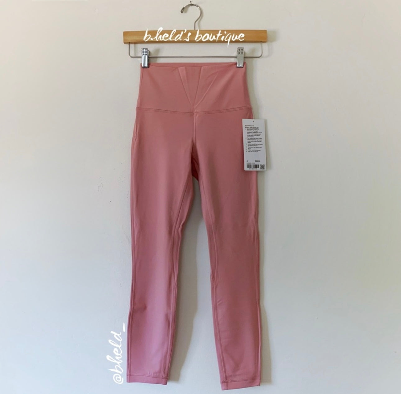 lululemon Align High-Rise Pant 25" in Pink Puff, Size 4 (Double-Lined)
