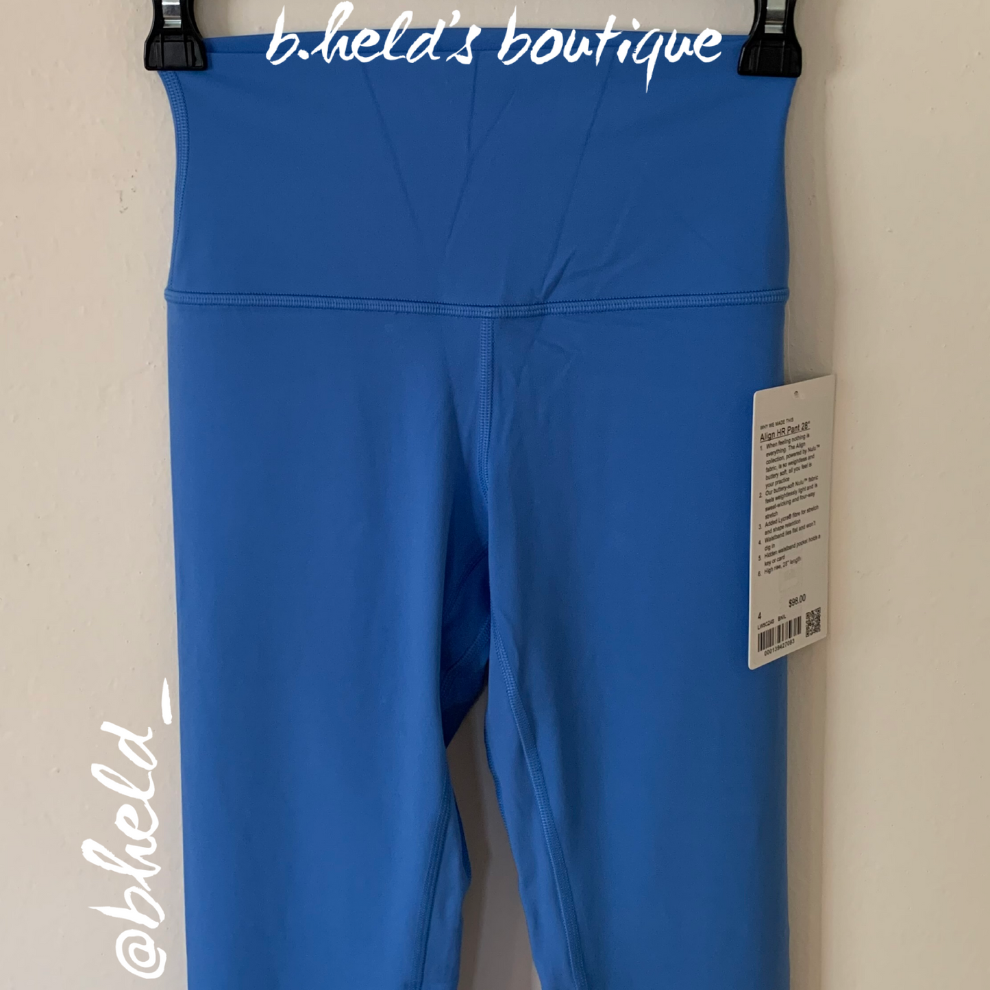 lululemon Align High-Rise Pant 28" in Blue Nile, Size 4 (Single-Lined)