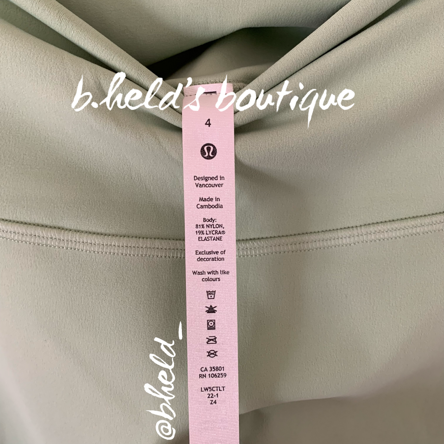lululemon Align High-Rise Pant 31" in Creamy Mint, Size 4 (Double-Lined)