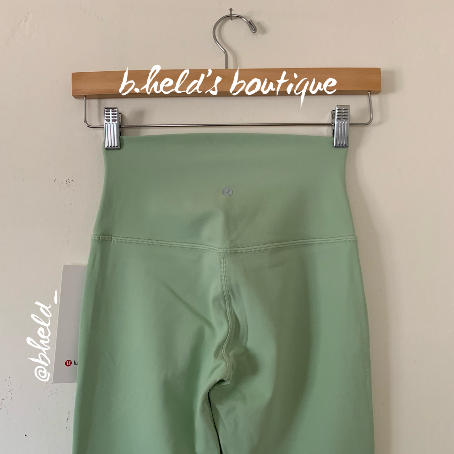 lululemon Align High-Rise Pant 31" in Creamy Mint, Size 4 (Double-Lined)