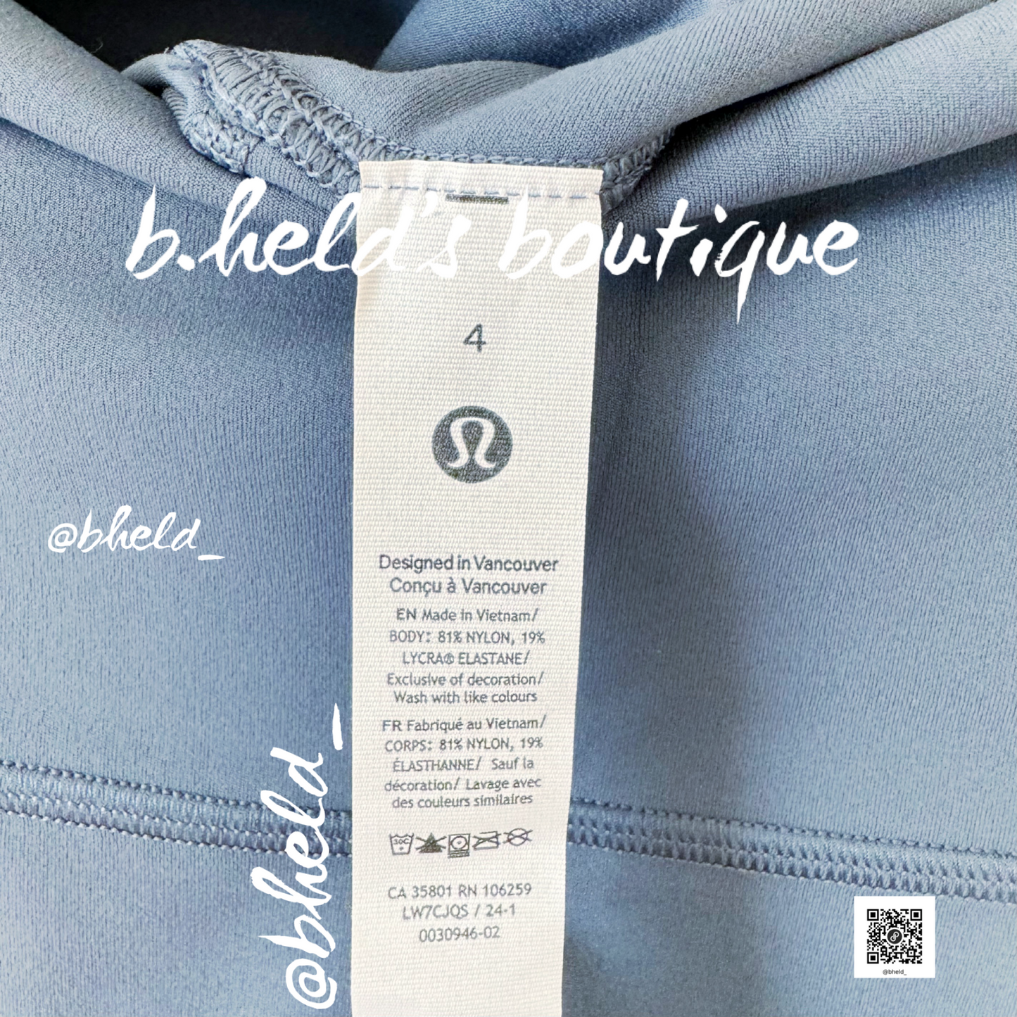 lululemon Align High-Rise Short 4" in Iron Blue, Size 4 (Single-Lined)