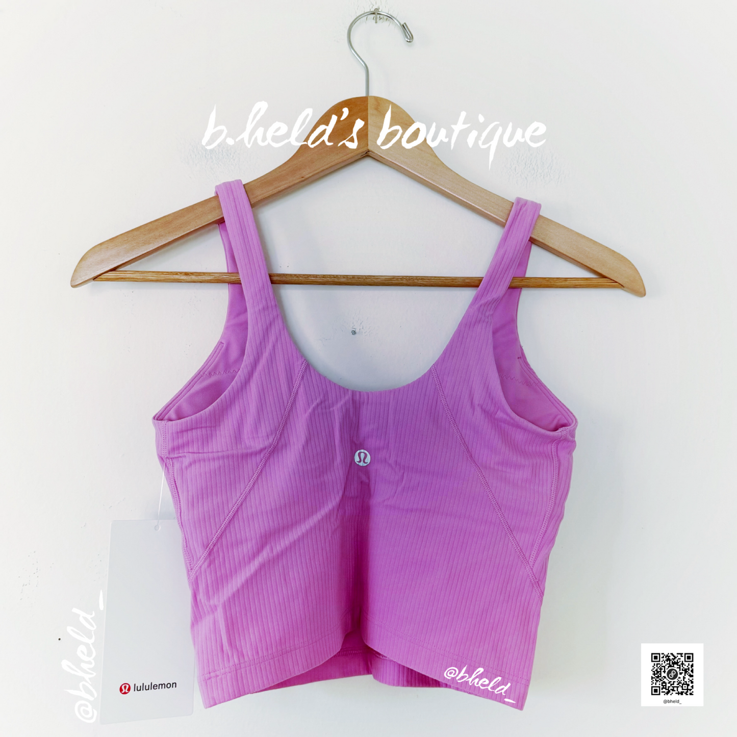 lululemon Align Ribbed Henley Tank Top in Dahlia Mauve, Size 4