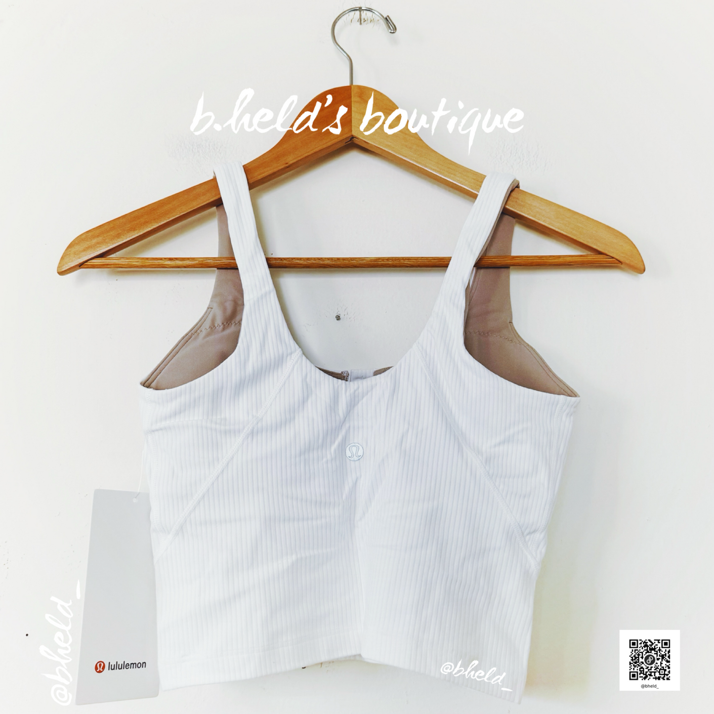 lululemon Align Ribbed Henley Tank Top in White, Size 4
