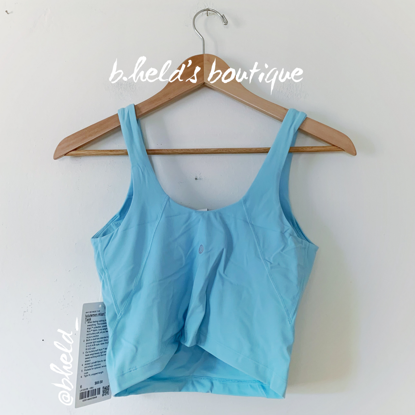 lululemon Align Tank Top in Icing Blue, Size 6