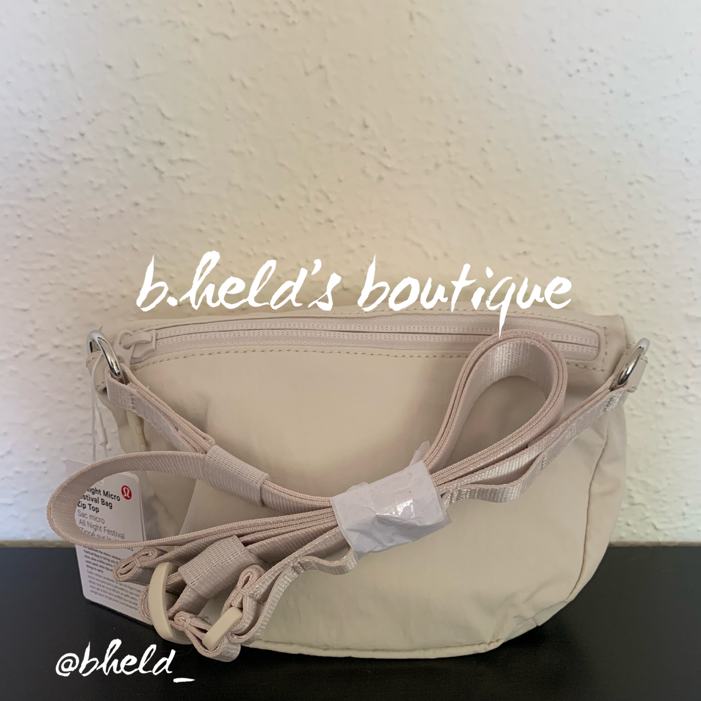lululemon All Night Festival Bag *Zip Top *Micro in White Opal, One Size