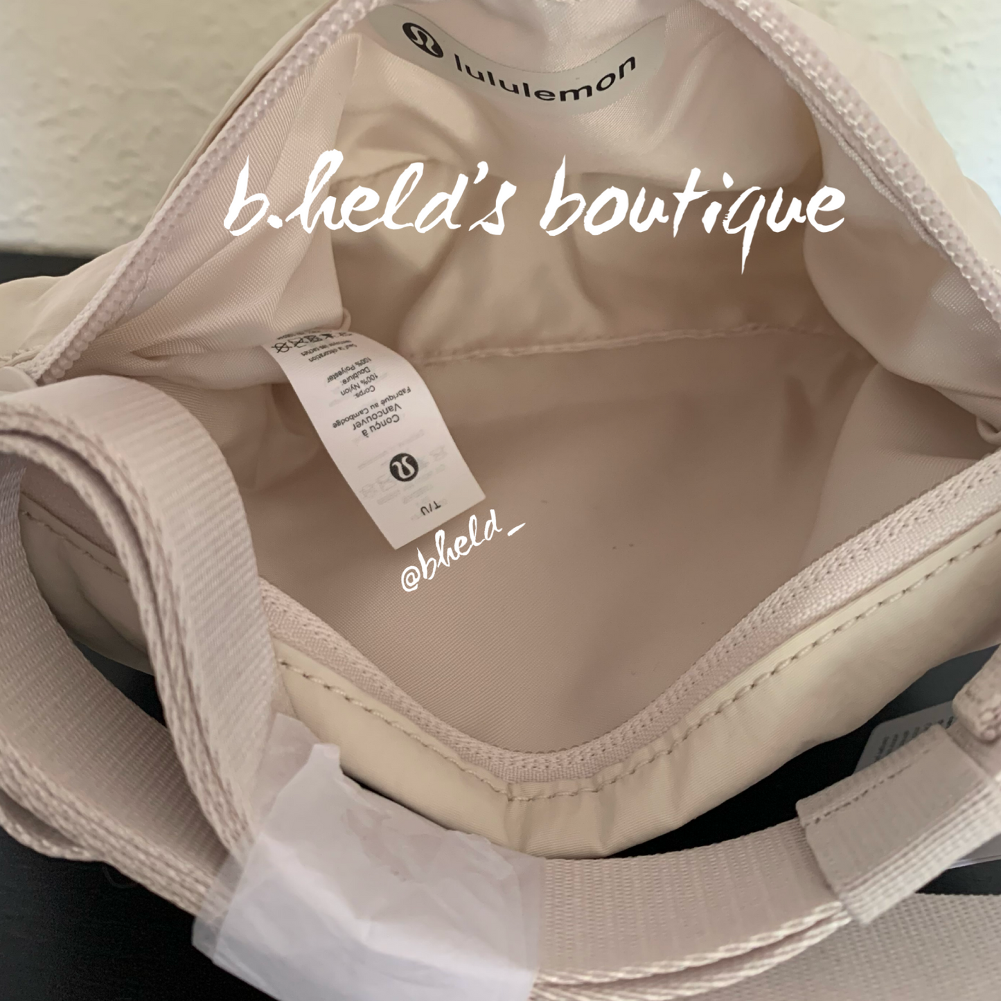 lululemon All Night Festival Bag *Zip Top *Micro in White Opal, One Size