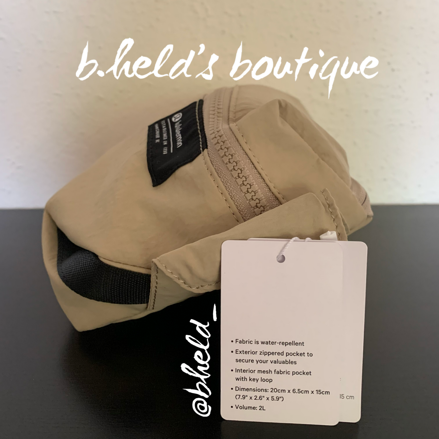 lululemon Clean Lines Belt Bag in Trench, One Size