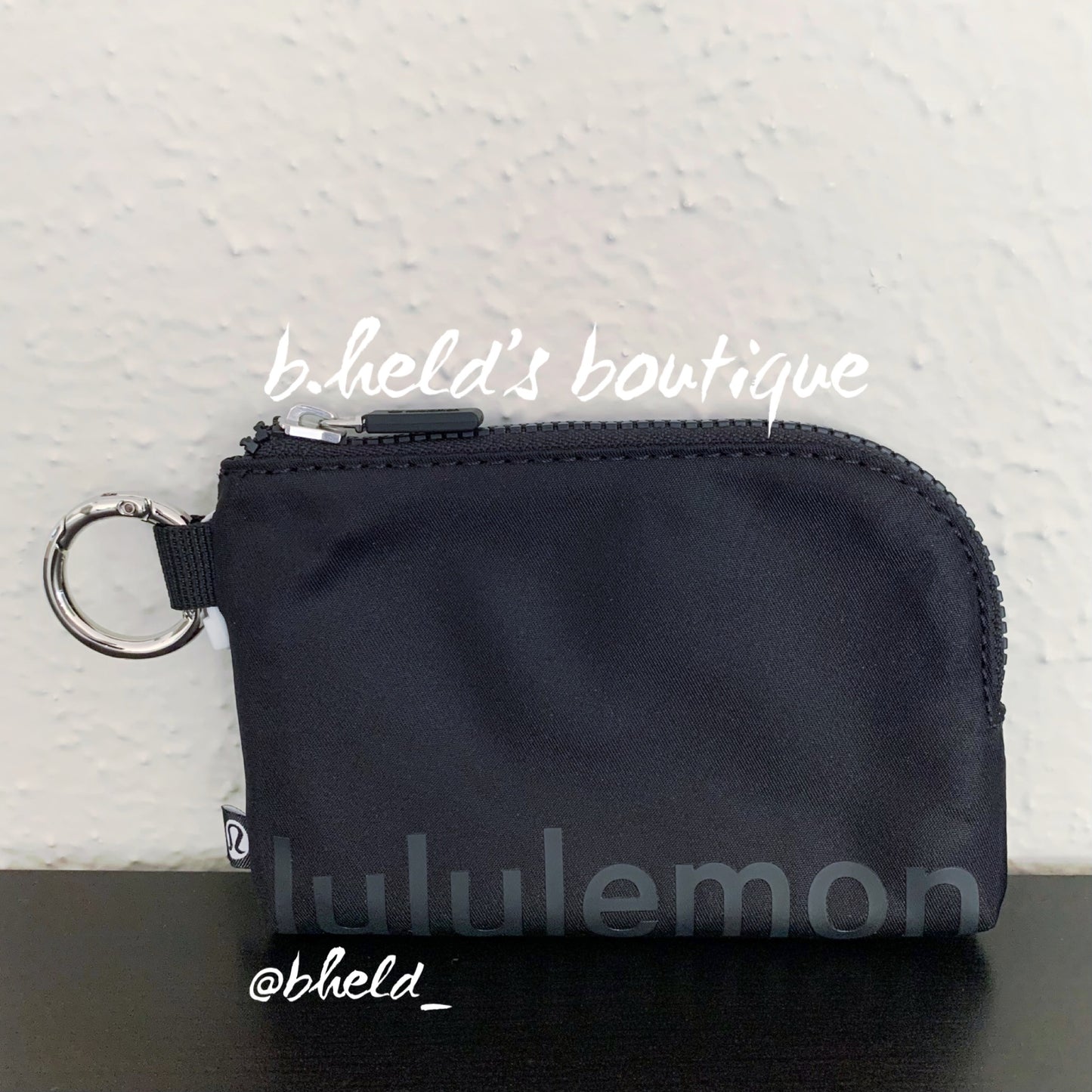 lululemon Clippable Card Pouch Wallet in Black, One Size