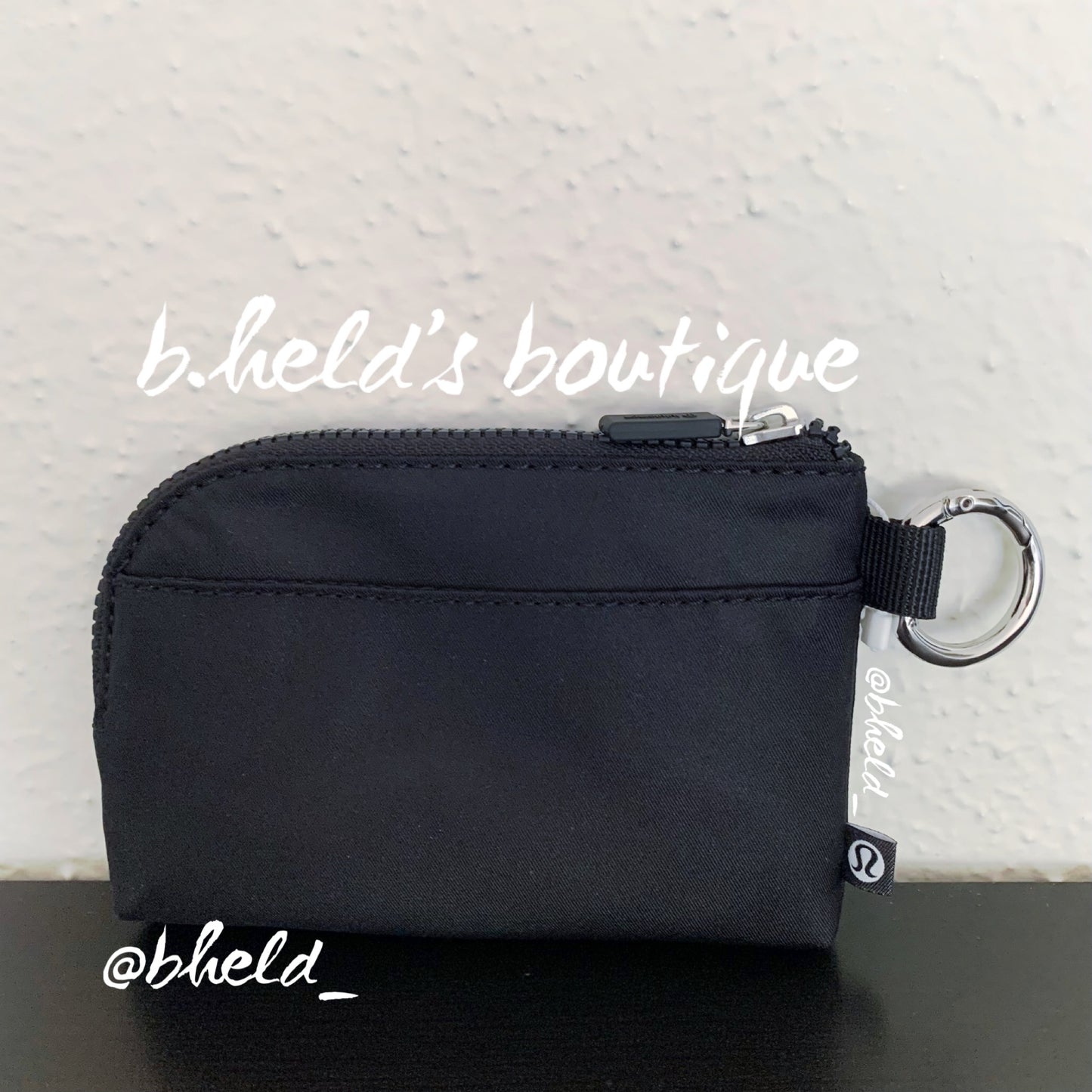 lululemon Clippable Card Pouch Wallet in Black, One Size