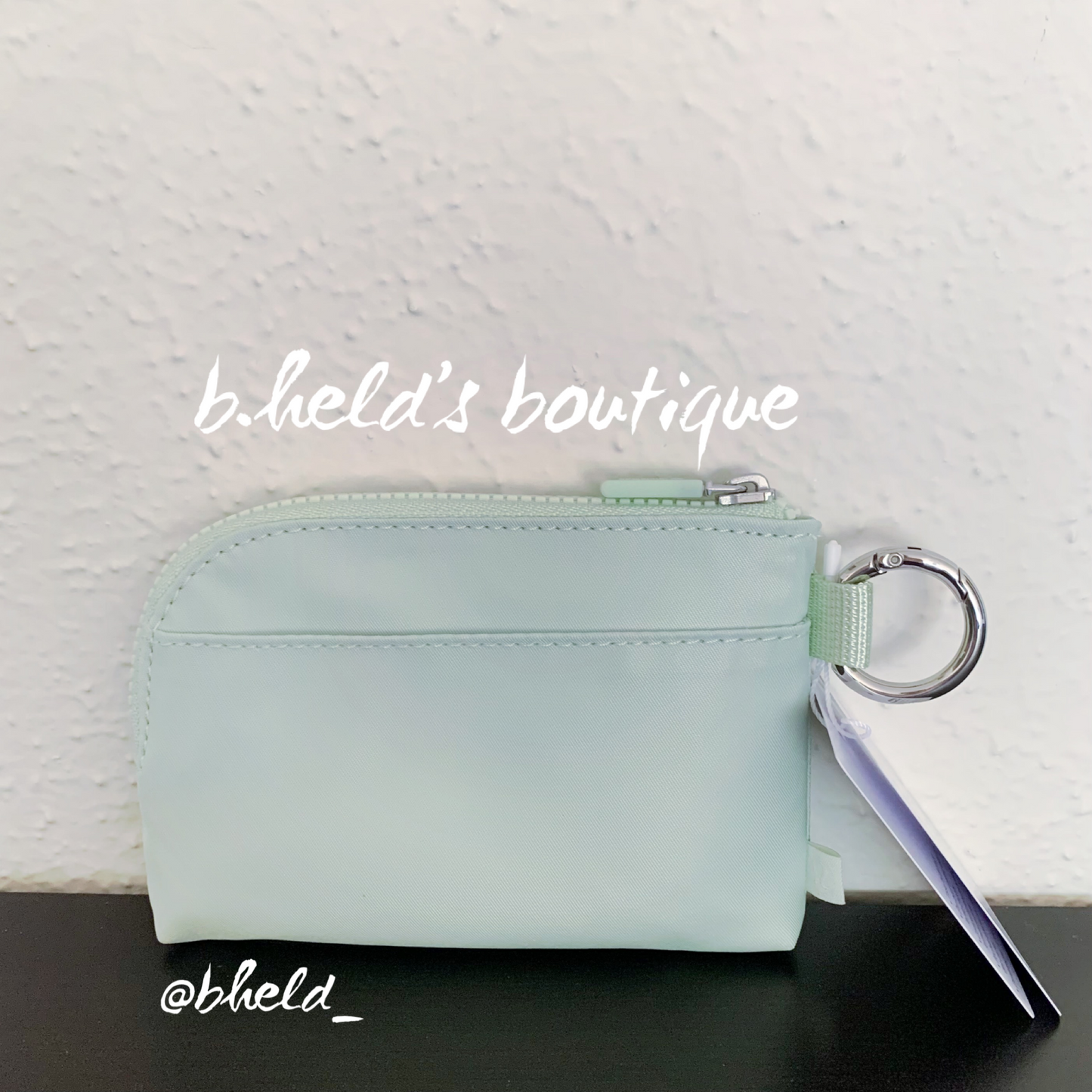 lululemon Clippable Card Pouch Wallet in Kohlrabi Green/Pistachio, One Size