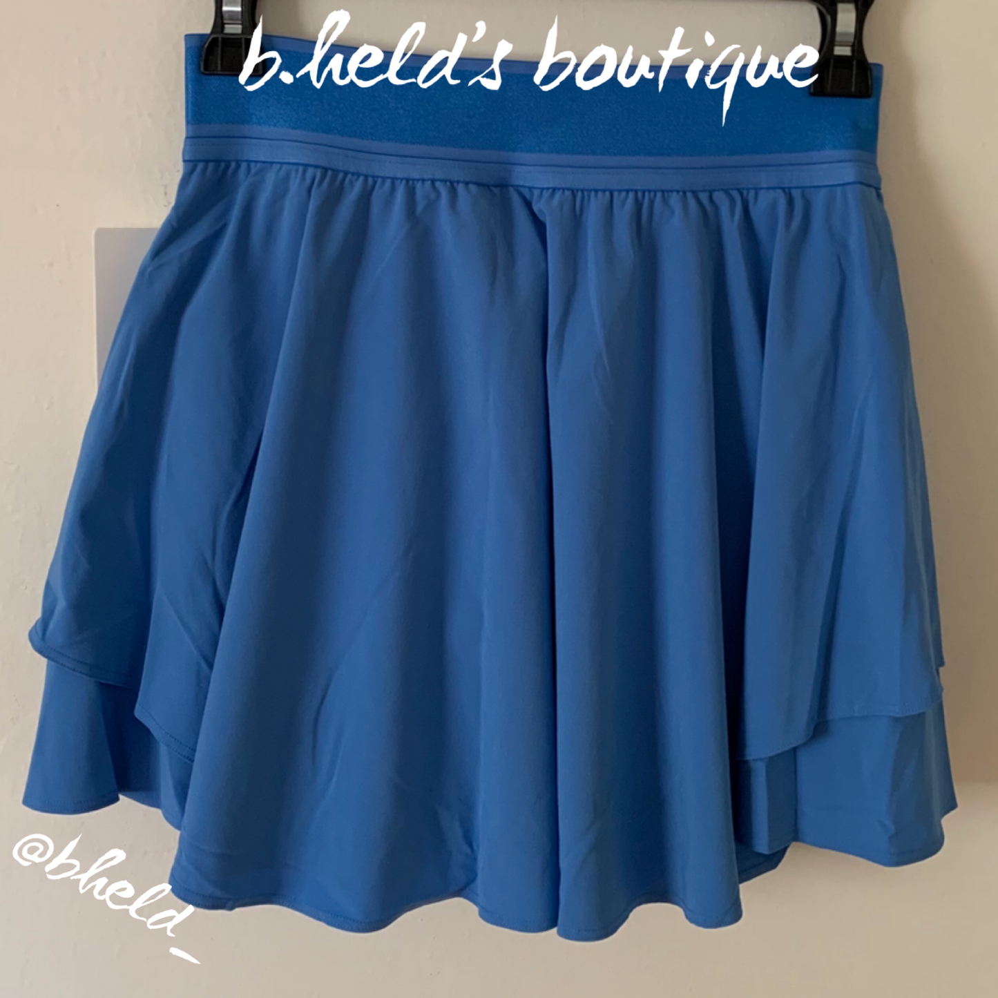 lululemon Court Rival High-Rise Skirt *Long in Blue Nile, Size 4