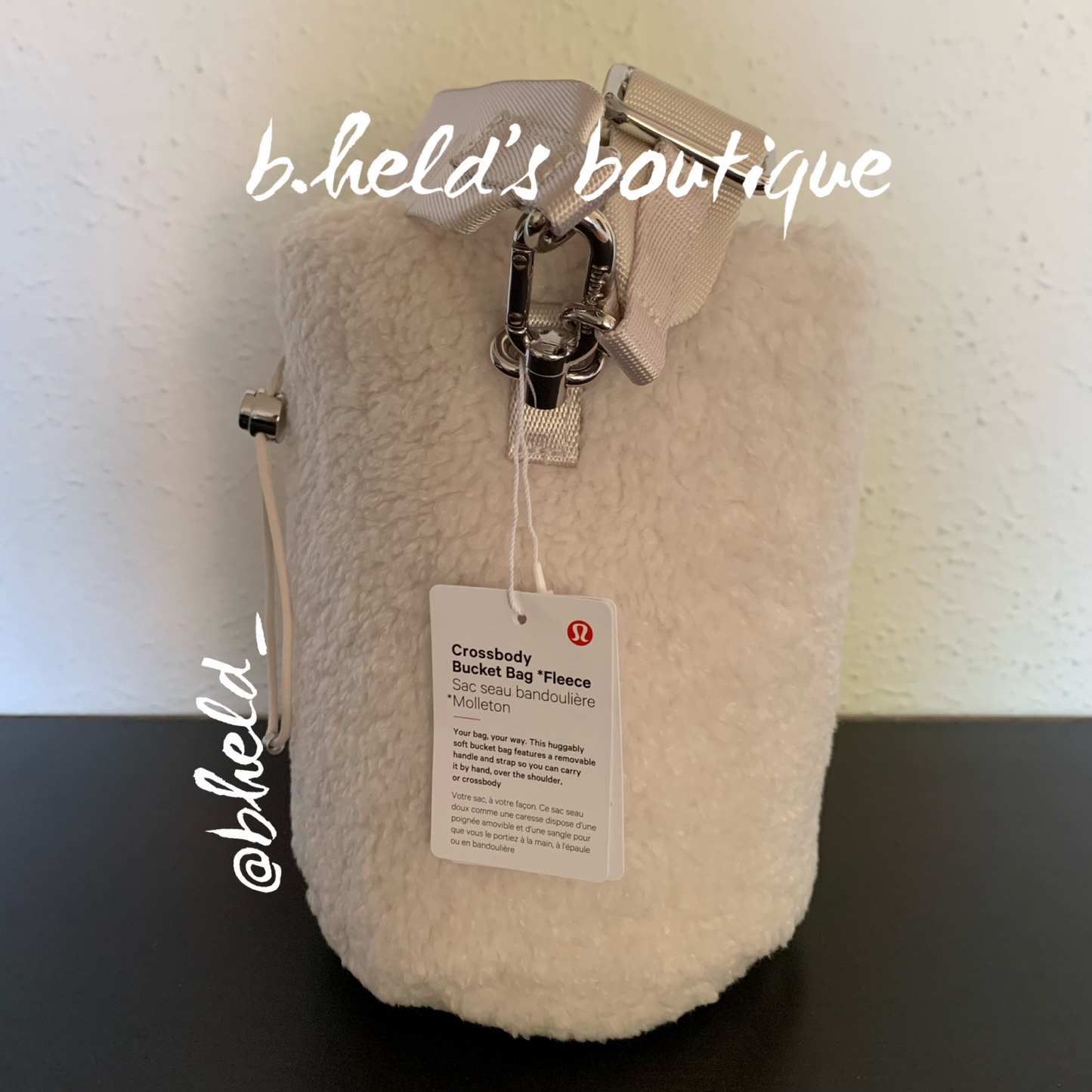 lululemon Crossbody Bucket Bag *Fleece (2.5 L) in White Opal, One Size